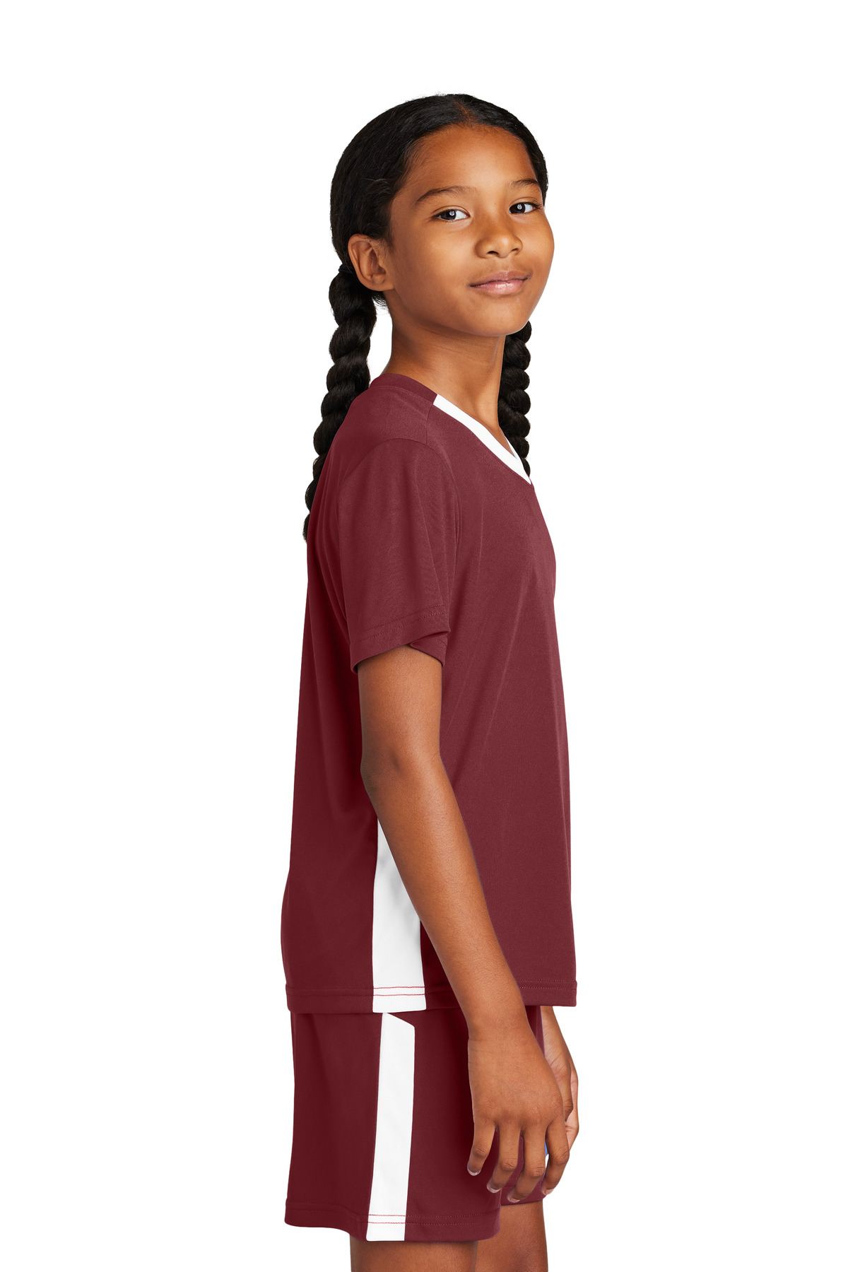 Sport-Tek Youth Competitor United V-Neck YST101