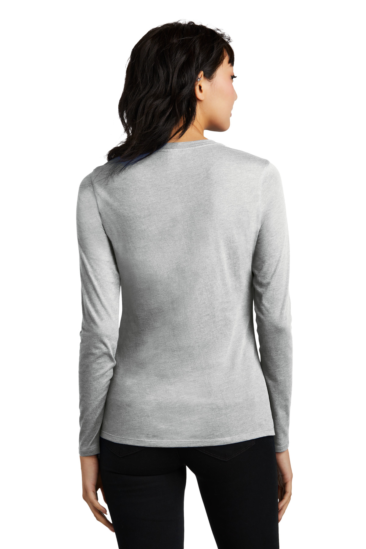 District Women's Perfect Blend CVC Long Sleeve Tee DT110