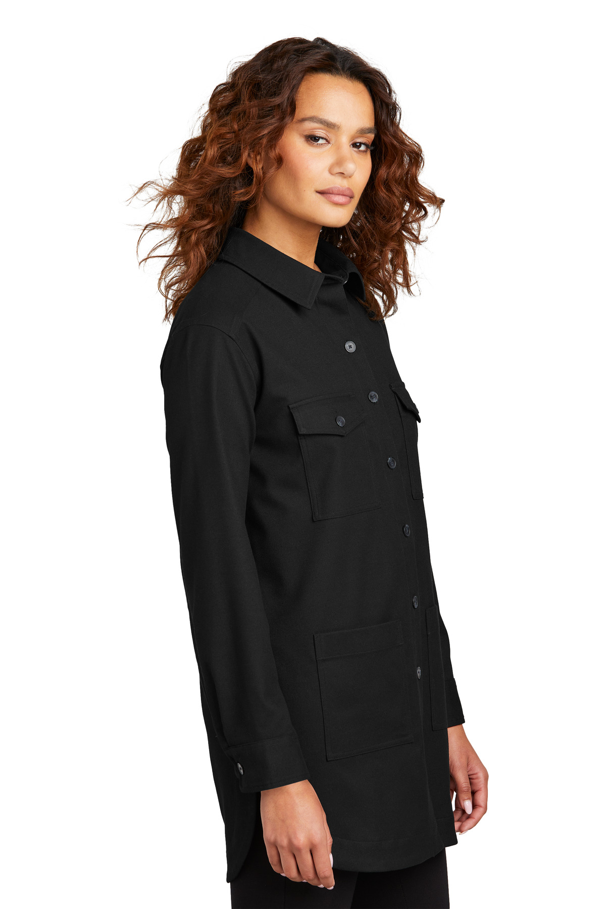 Mercer+Mettle Women's Long Sleeve Twill Overshirt MM2021