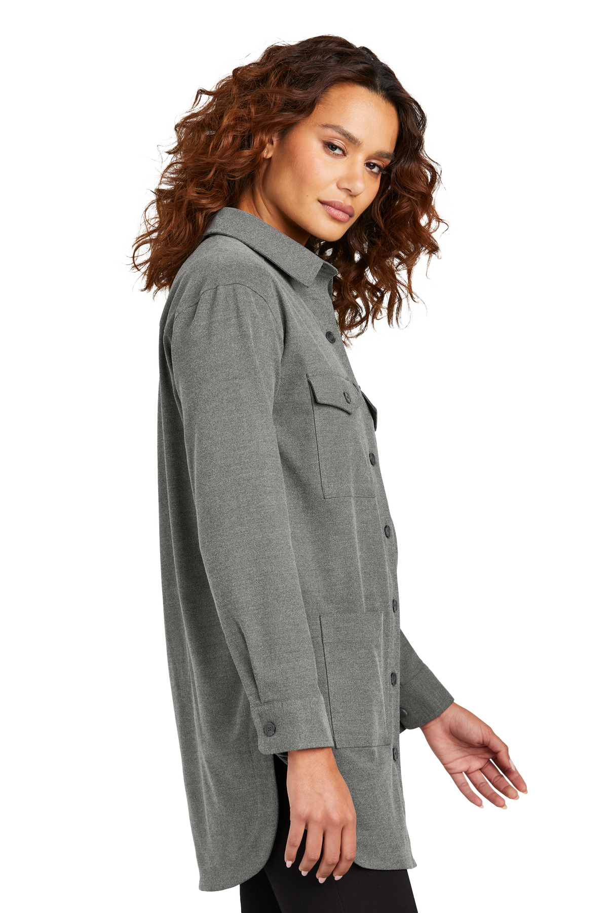 Mercer+Mettle Women's Long Sleeve Twill Overshirt MM2021