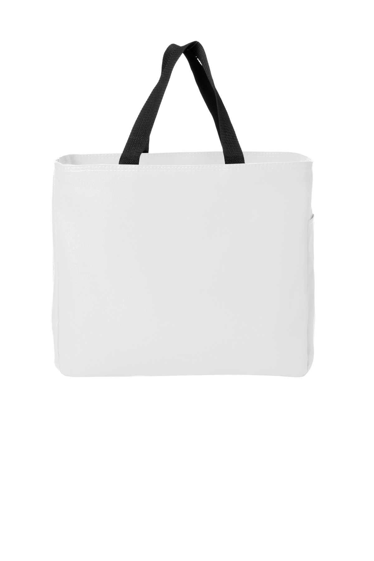Port Authority - Essential Tote. B0750 in White — Back