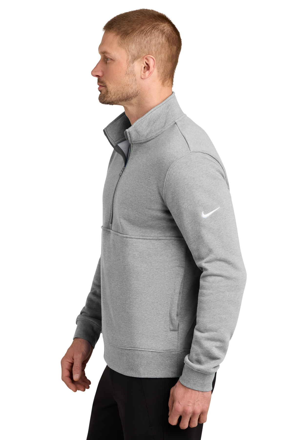 Nike Club Fleece Sleeve Swoosh 1/2-Zip NKDX6718