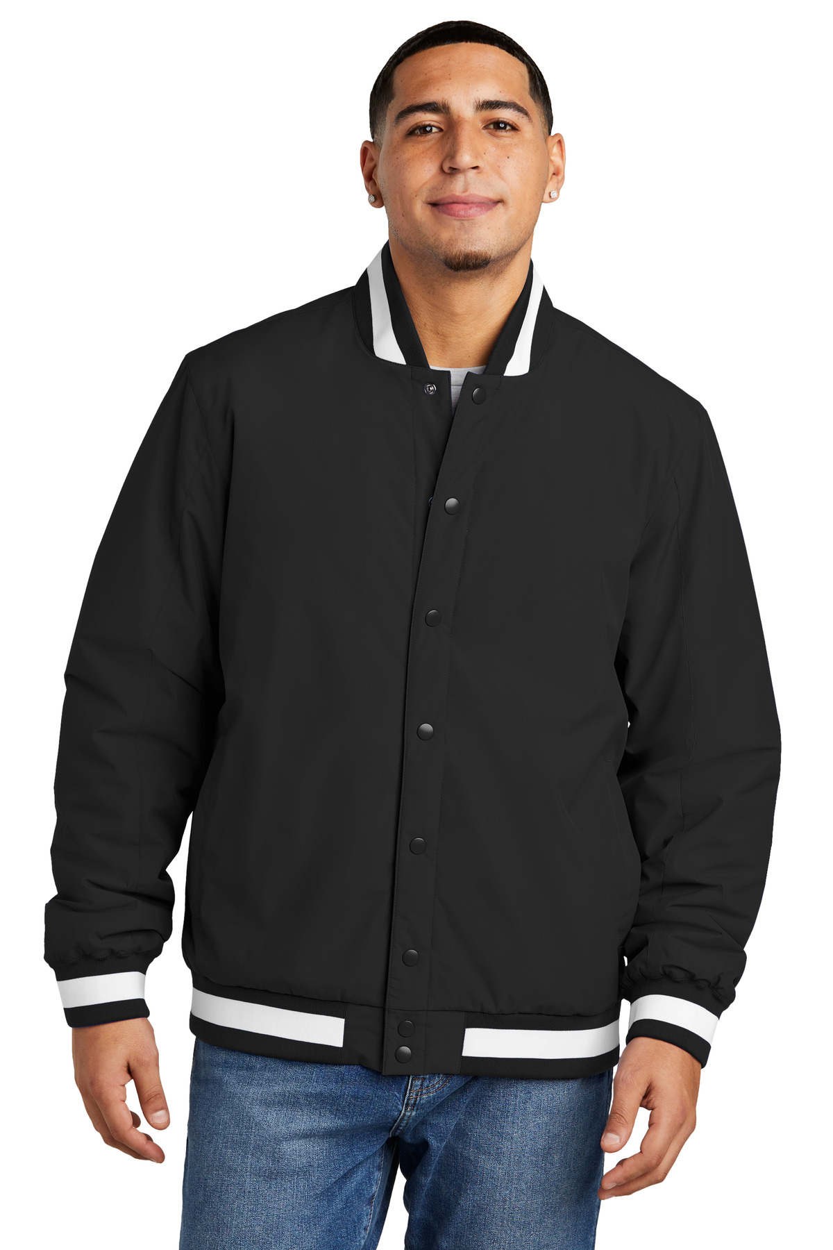 Sport&#45;Tek Insulated Varsity Jacket-Sport-Tek
