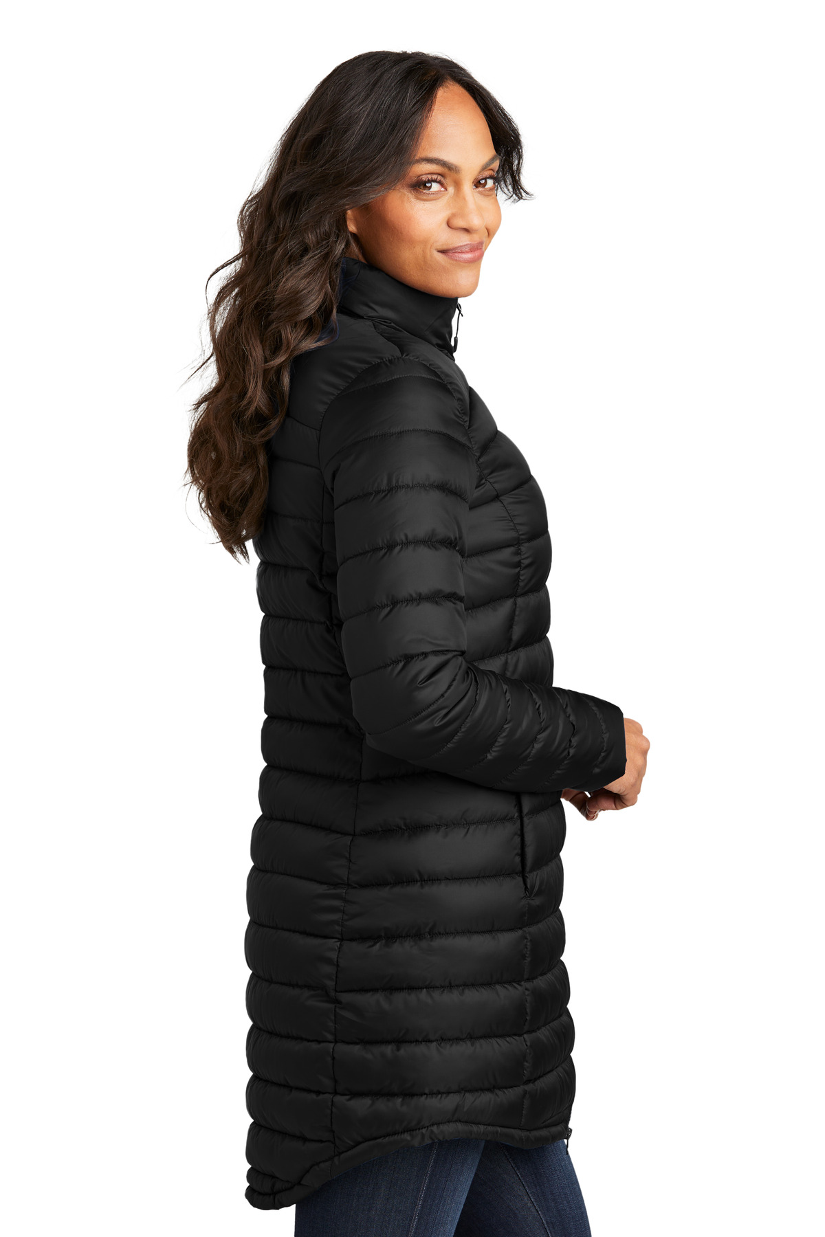 Port Authority Women's Horizon Puffy Long Jacket L365