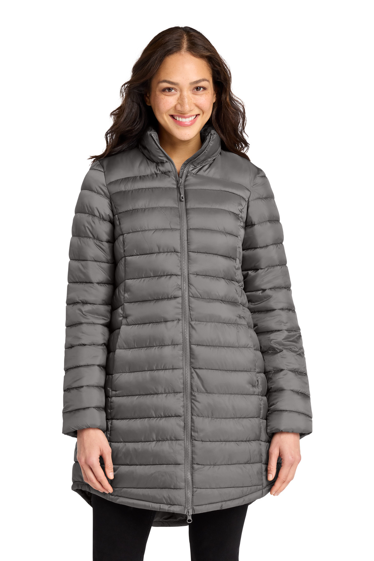 Port Authority ® Women's Horizon Puffy Long Jacket L365 - Image 2