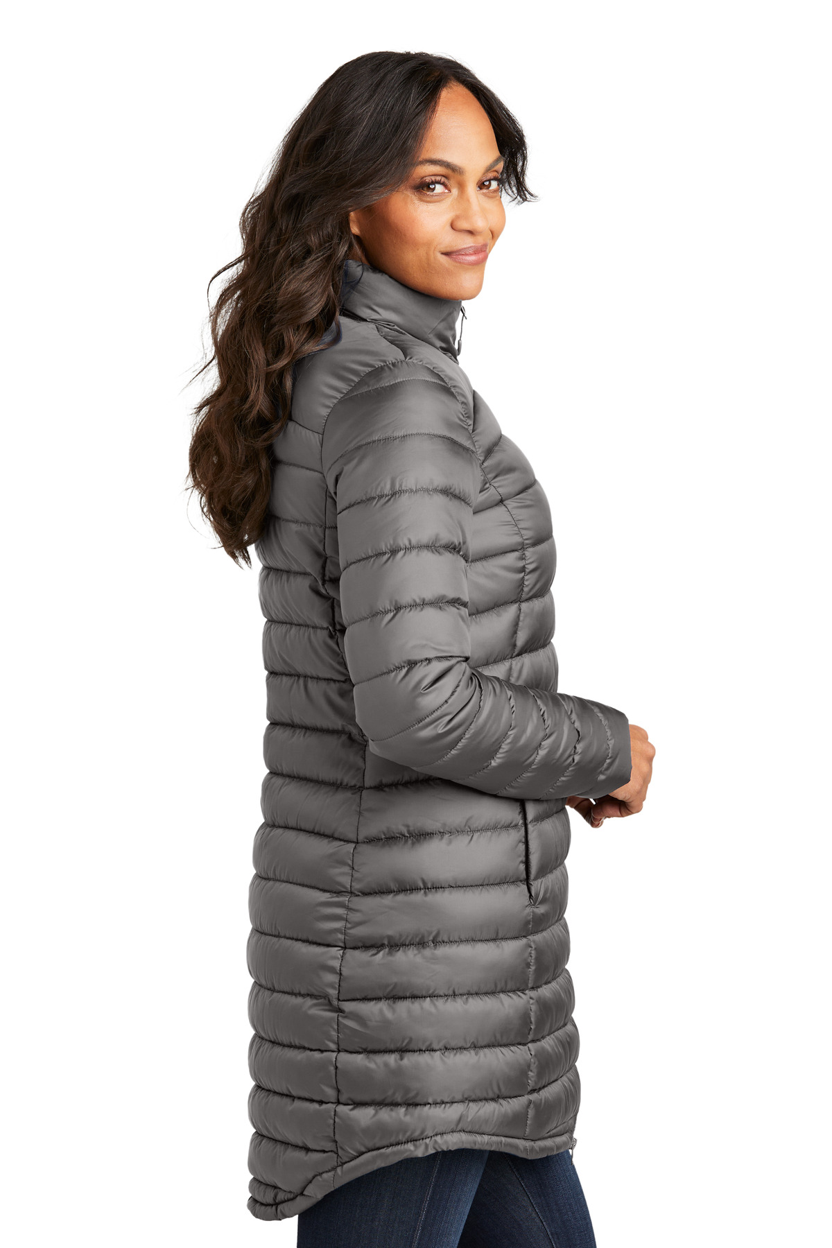 Port Authority Women's Horizon Puffy Long Jacket L365