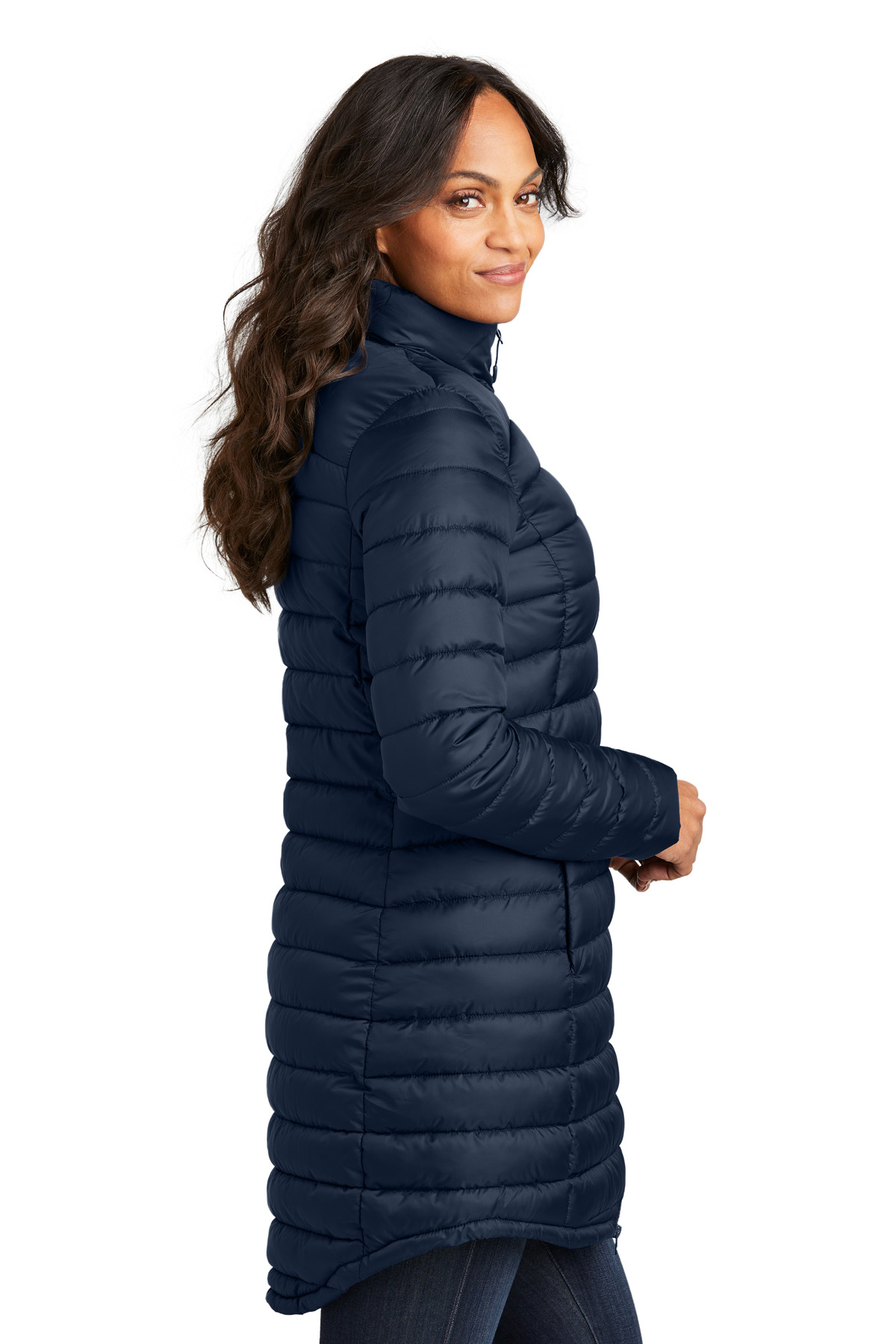 Port Authority Women's Horizon Puffy Long Jacket L365