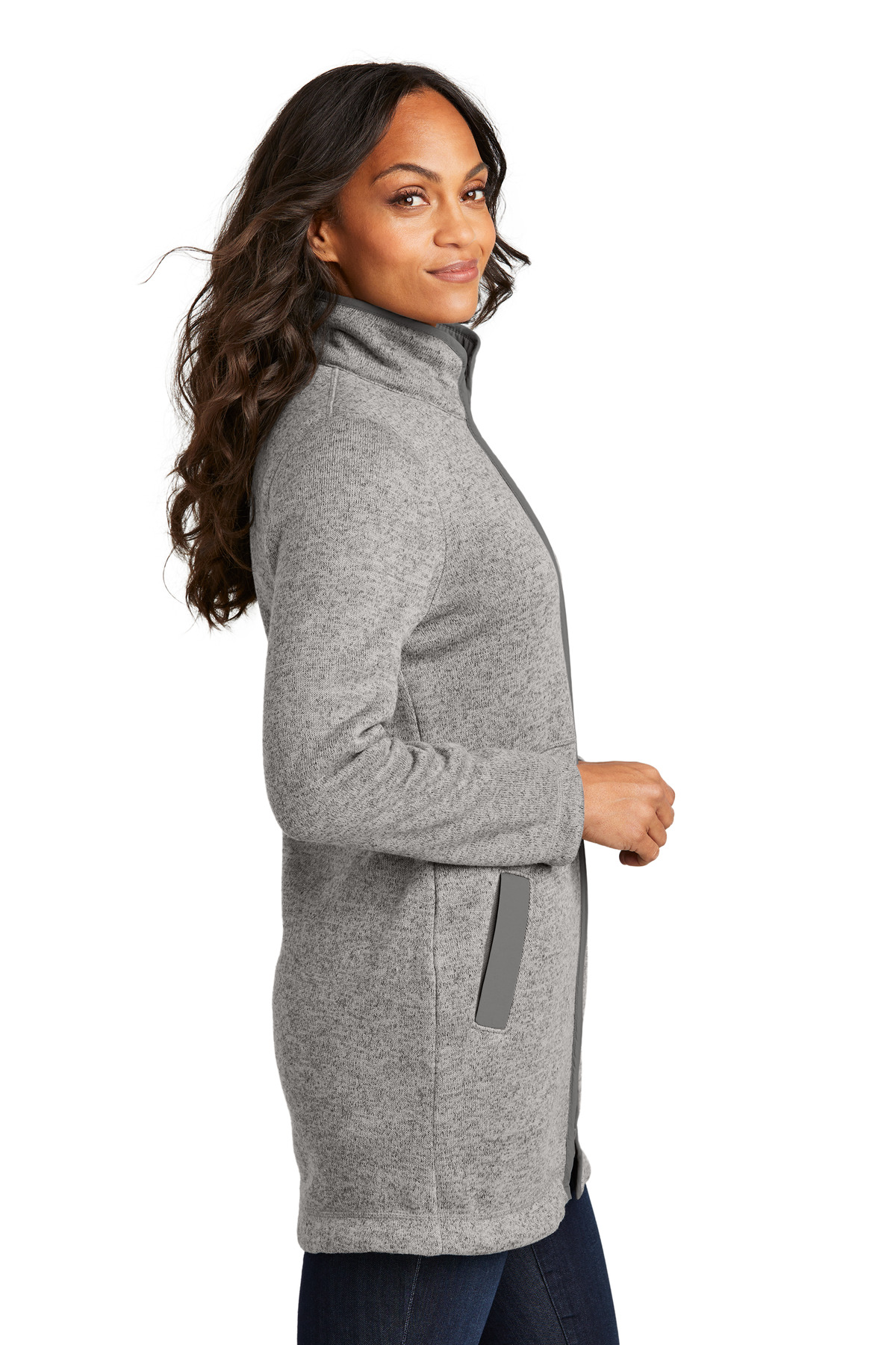 Port Authority Women's Arc Sweater Fleece Long Jacket L425