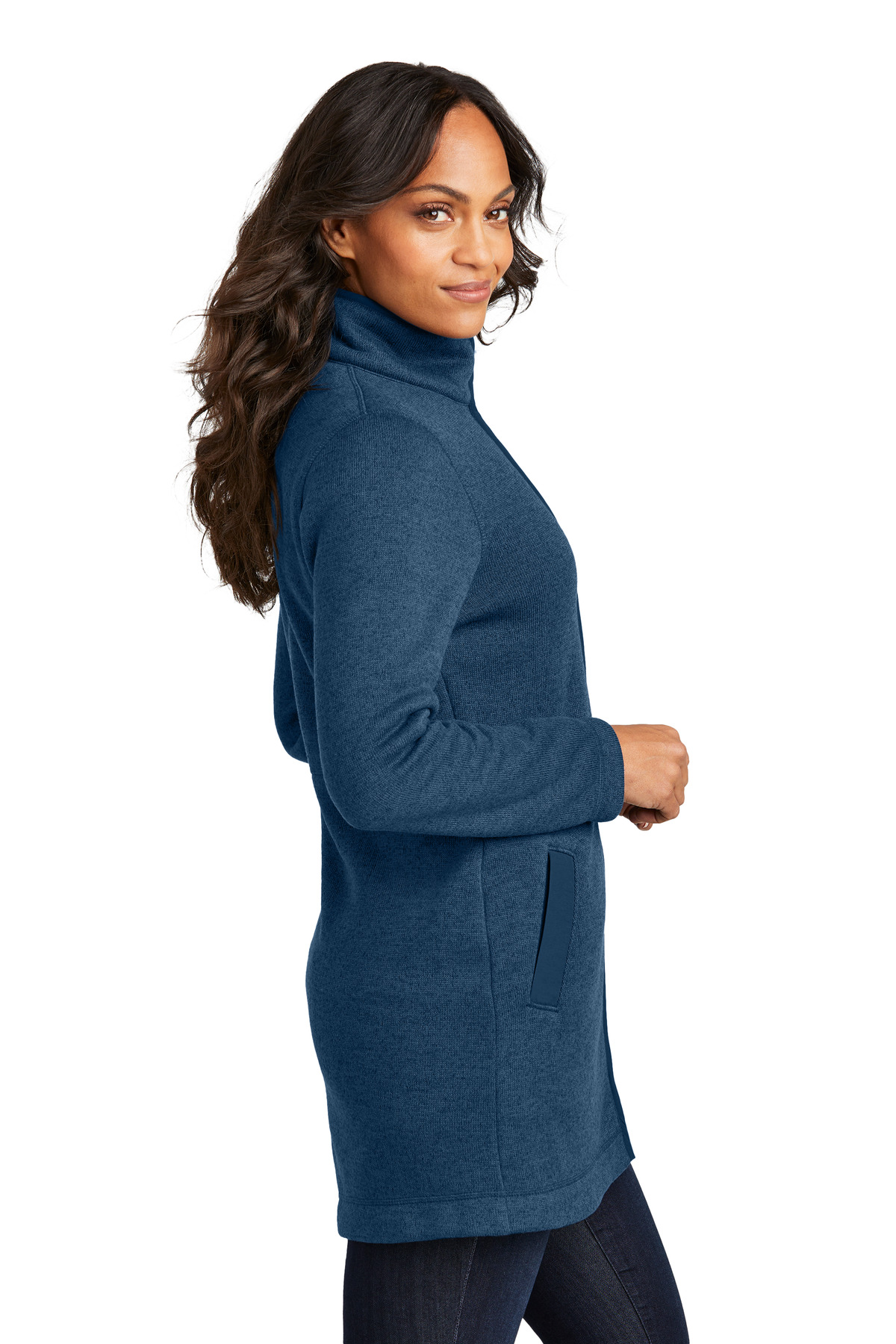 Port Authority Women's Arc Sweater Fleece Long Jacket L425