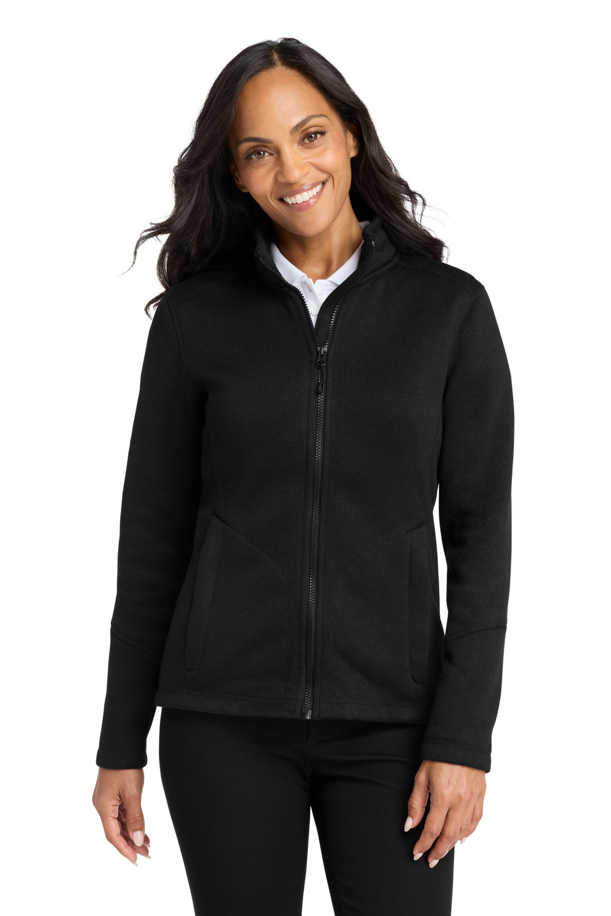 Port Authority ® Women's Arc Sweater Fleece Jacket L428 - Image 4