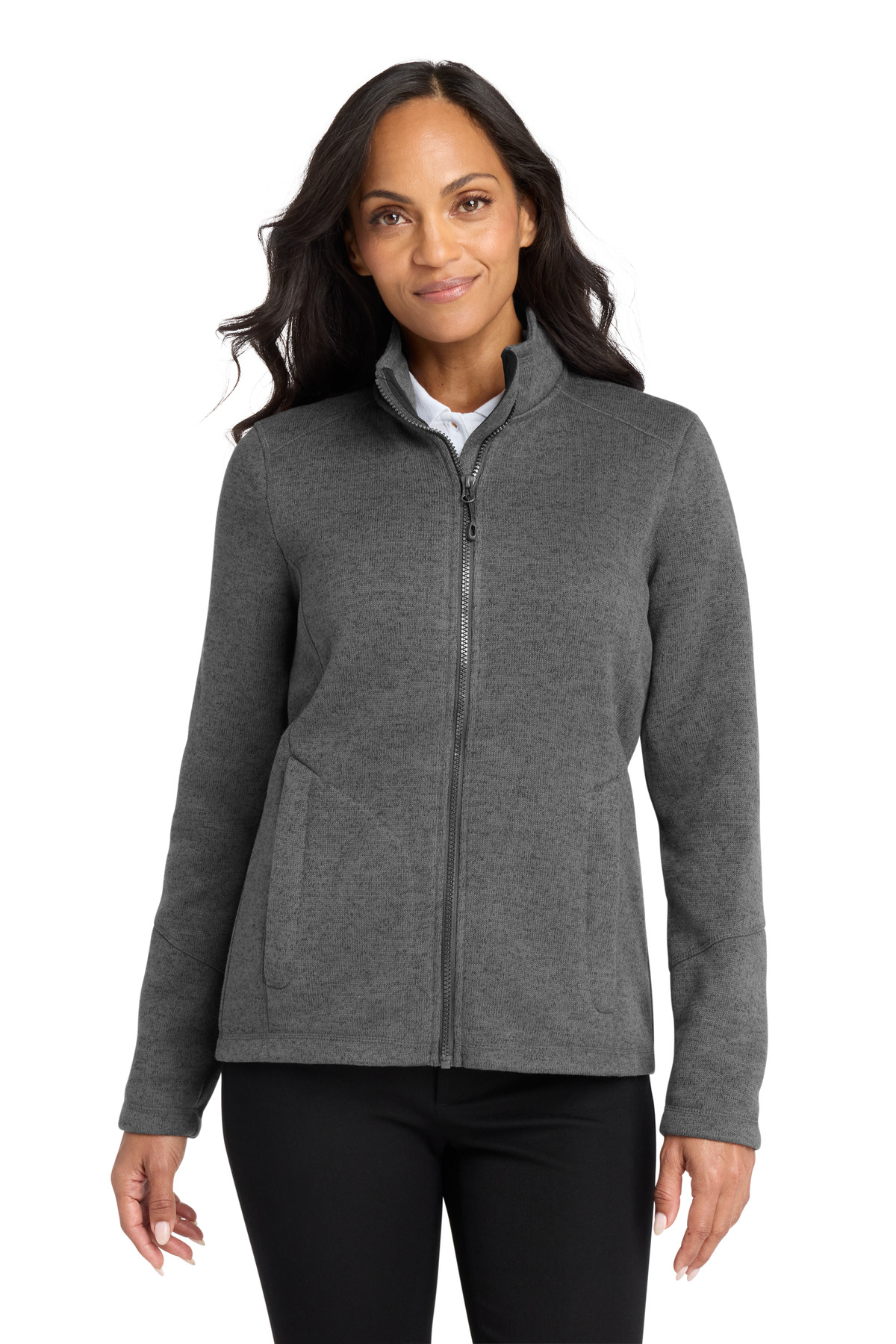 Port Authority ® Women's Arc Sweater Fleece Jacket L428 - Image 2