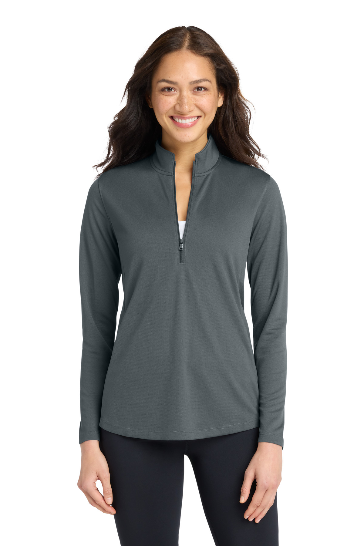 Port Authority ® Women's Dry Zone ® UV Micro-Mesh 1/4-Zip LK112 - Image 2