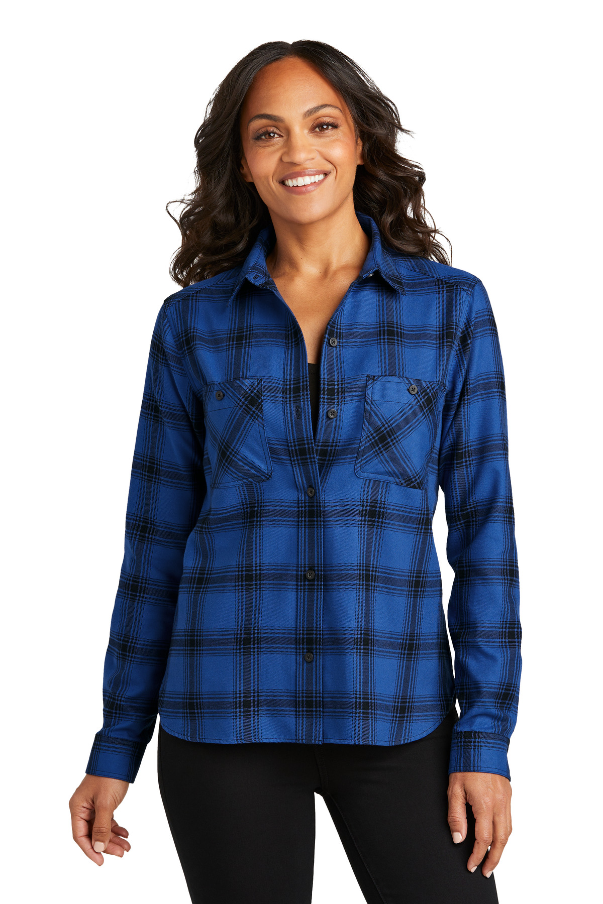 Port Authority ® Women's Plaid Flannel Shirt LW669 - Image 5
