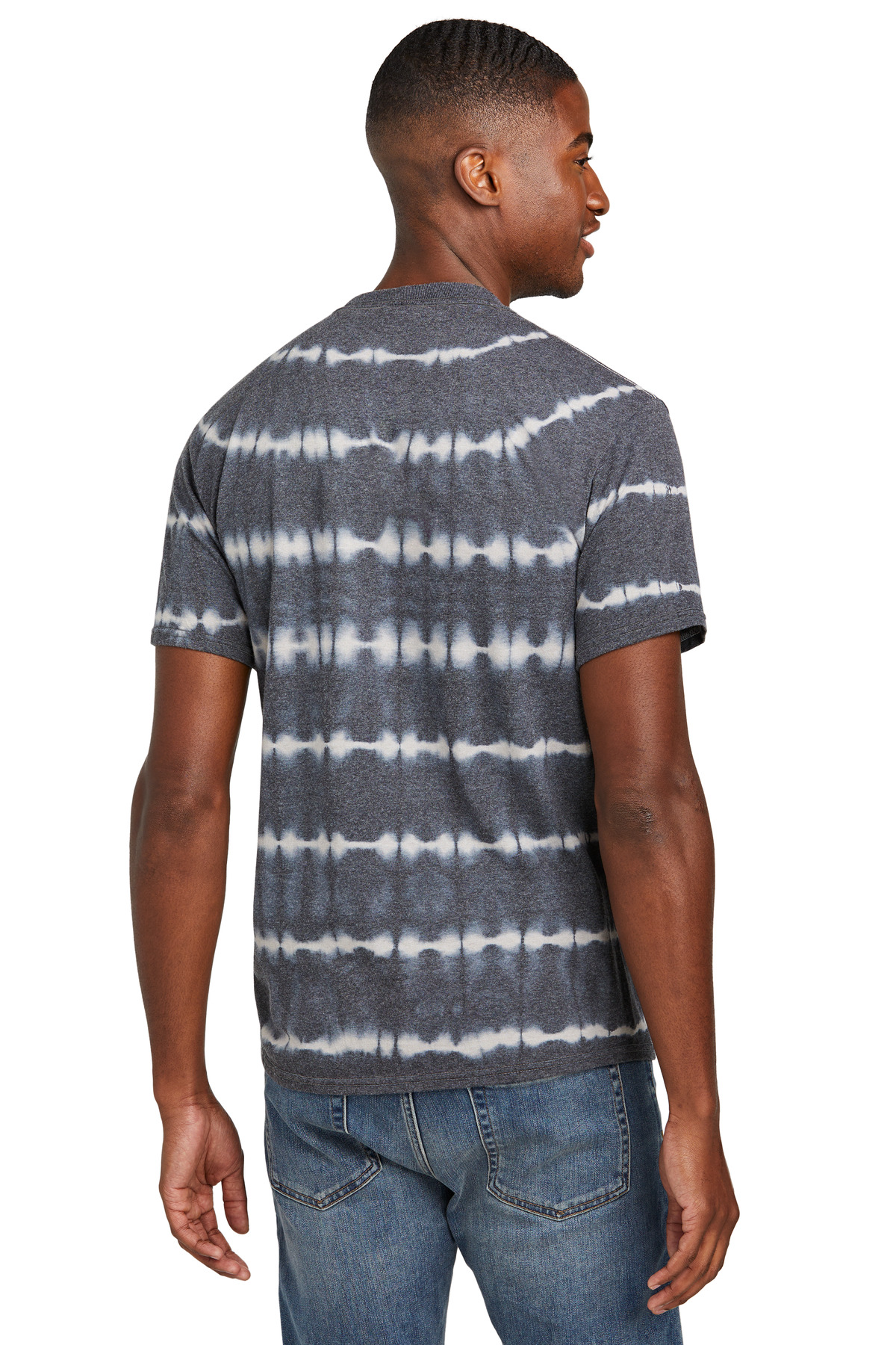 Port & Co Allover Stripe Tie-Dye Tee PC142