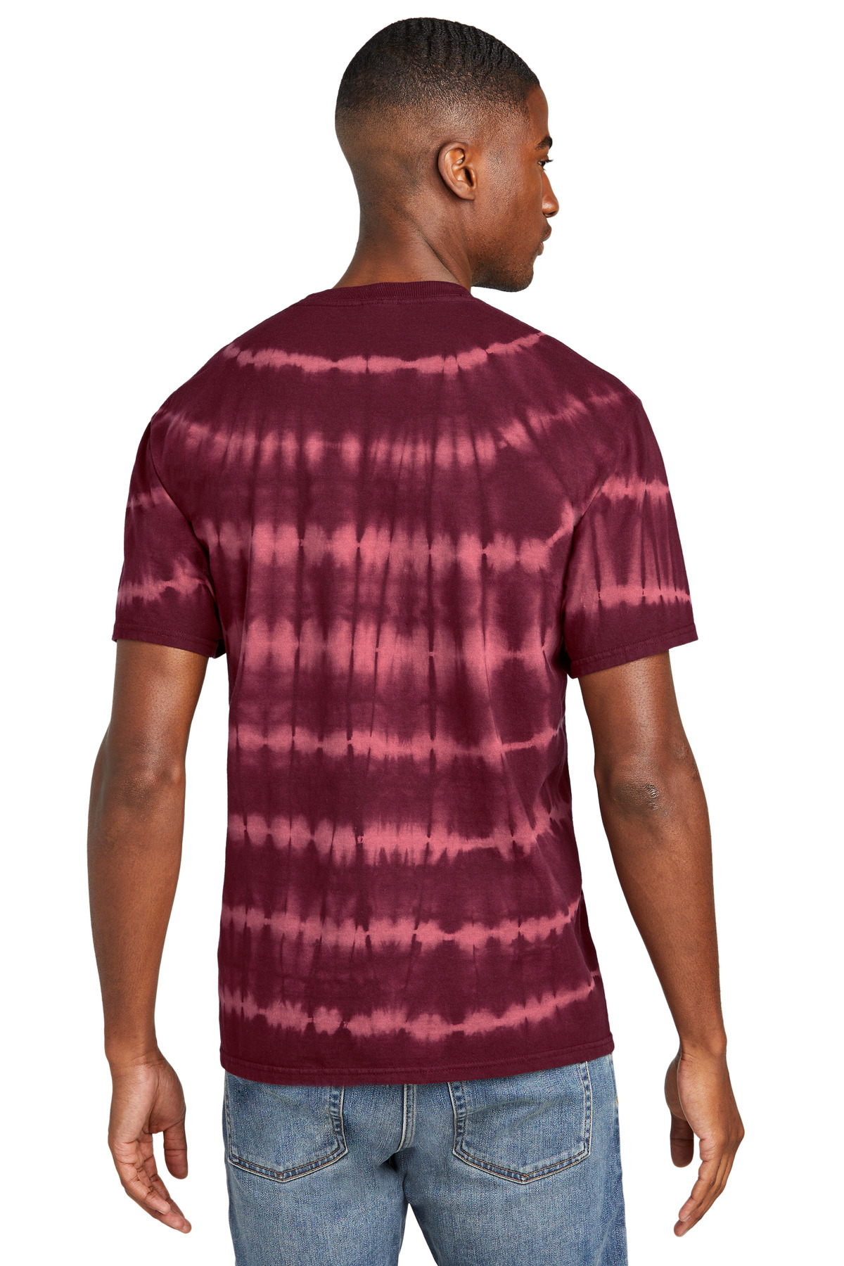 Port & Company Allover Stripe Tie-Dye Tee PC142