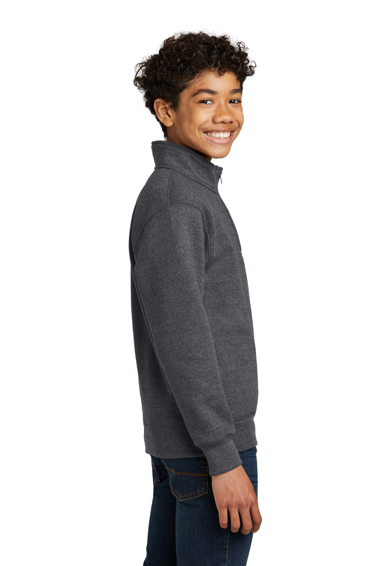 Port & Company Youth Core Fleece 1/4-Zip Pullover Sweatshirt PC78YQ