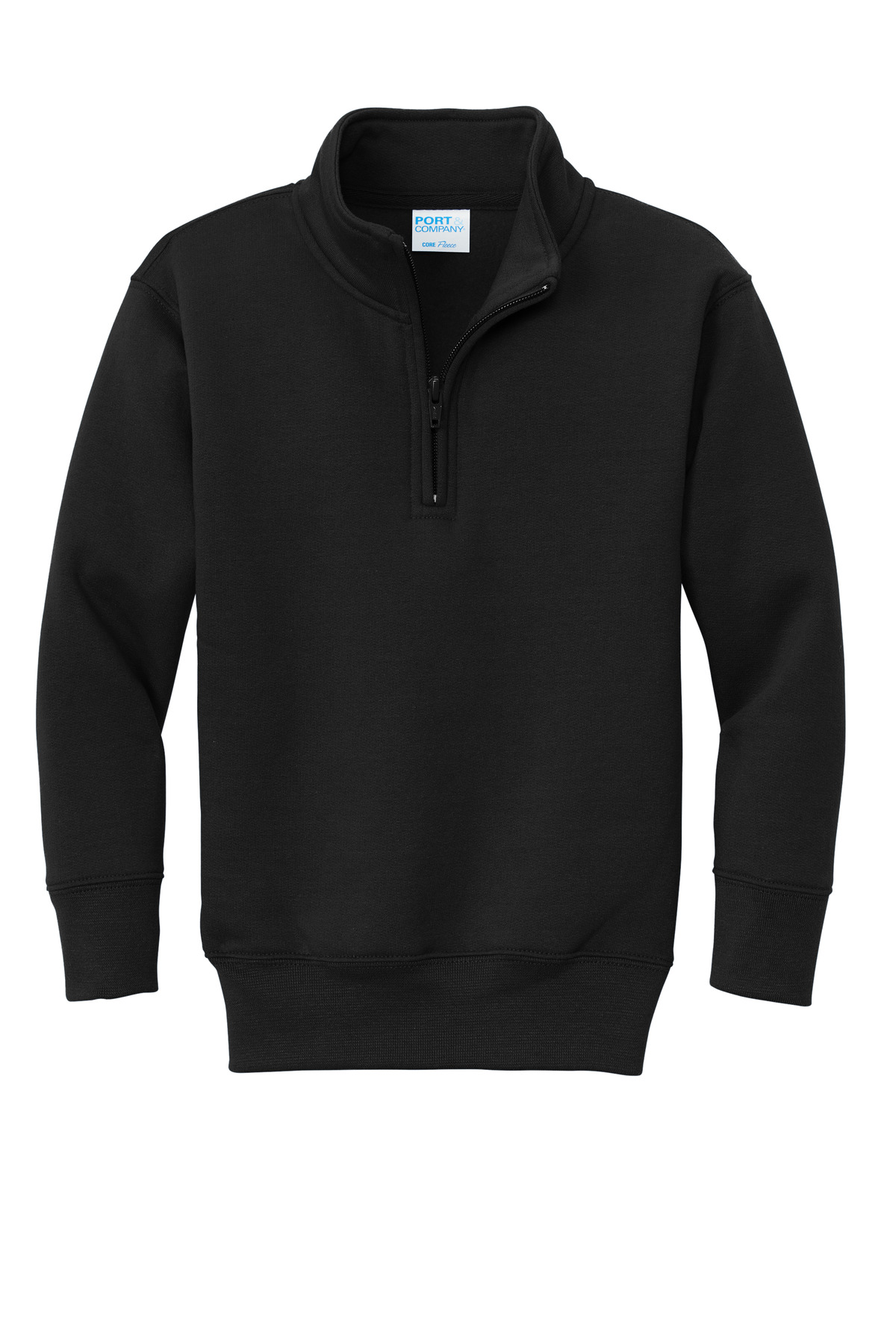 Port & Co Youth Core Fleece 1/4-Zip Pullover Sweatshirt PC78YQ