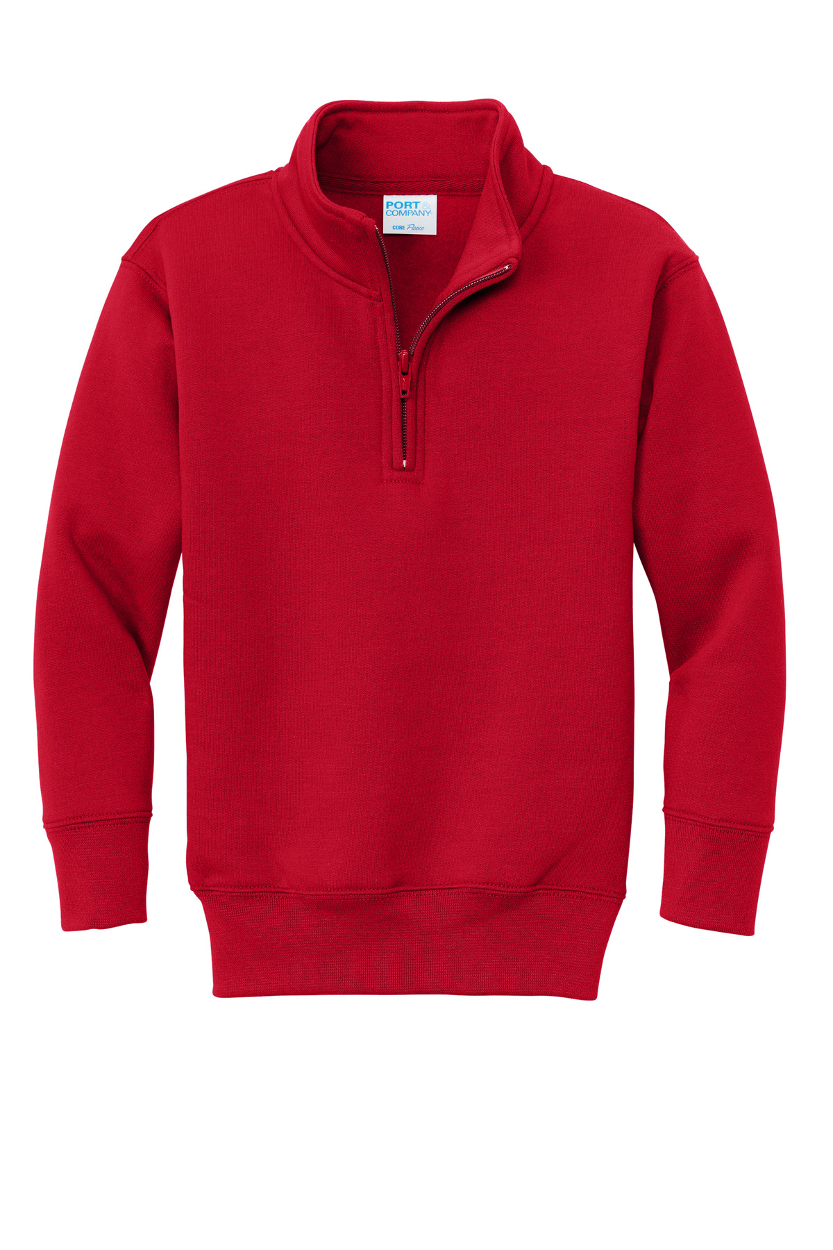 Port & Co Youth Core Fleece 1/4-Zip Pullover Sweatshirt PC78YQ