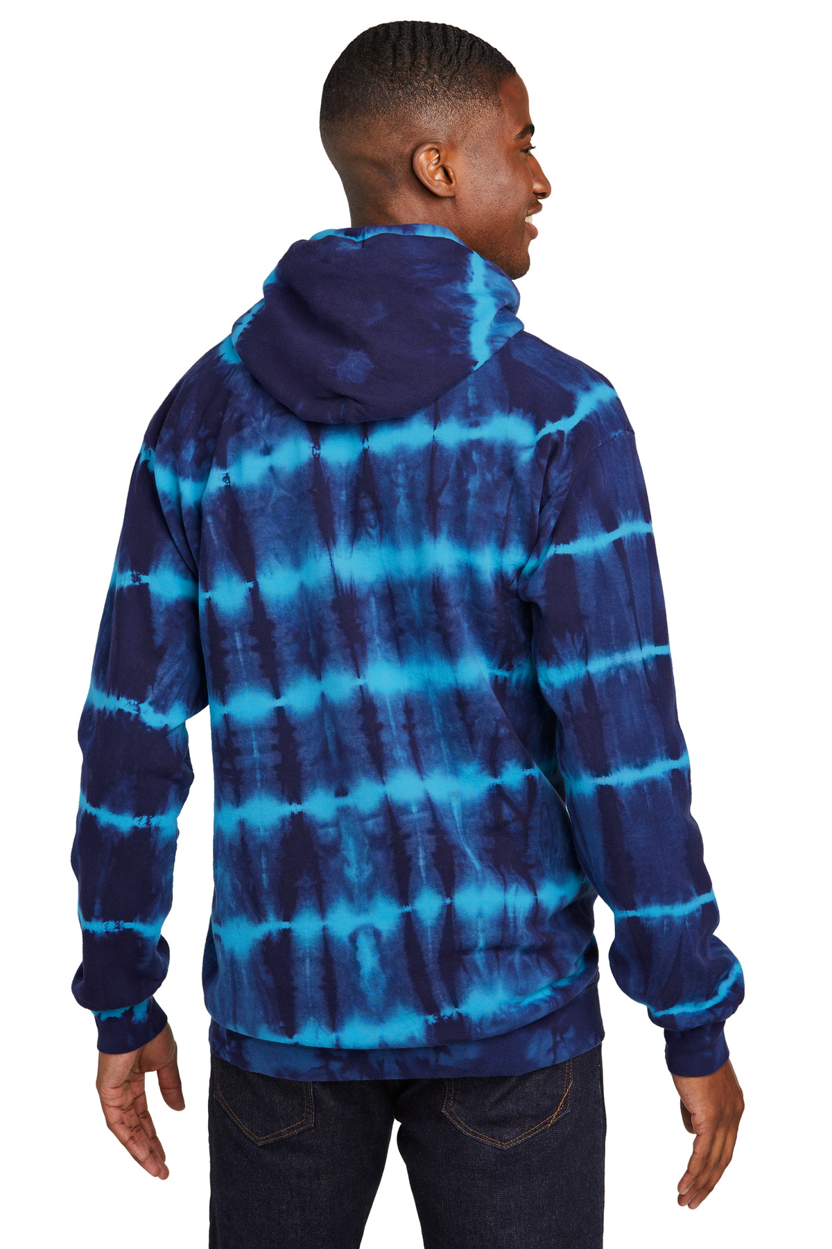 Port & Company Allover Stripe Tie-Dye Fleece PC143