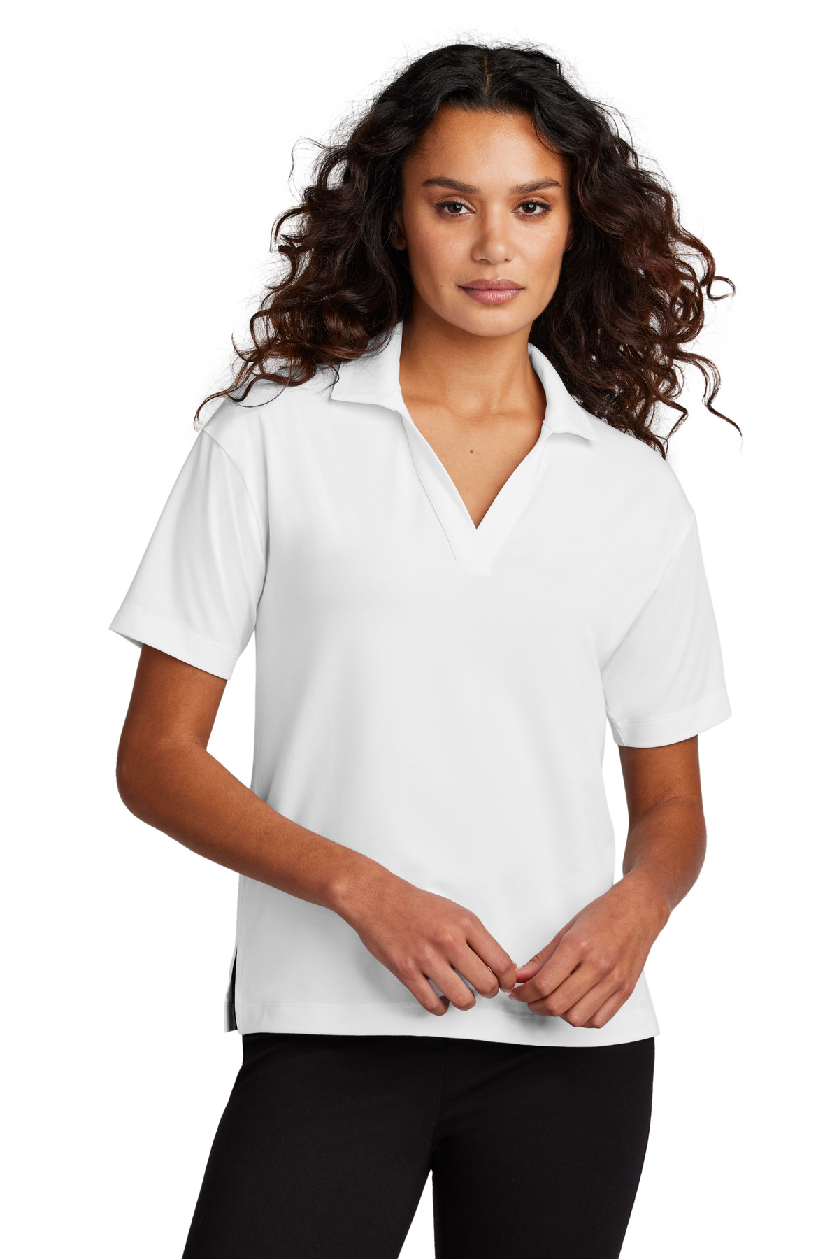 Mercer+Mettle Women&#8216;s Stretch Jersey Polo-Mercer&#43;Mettle