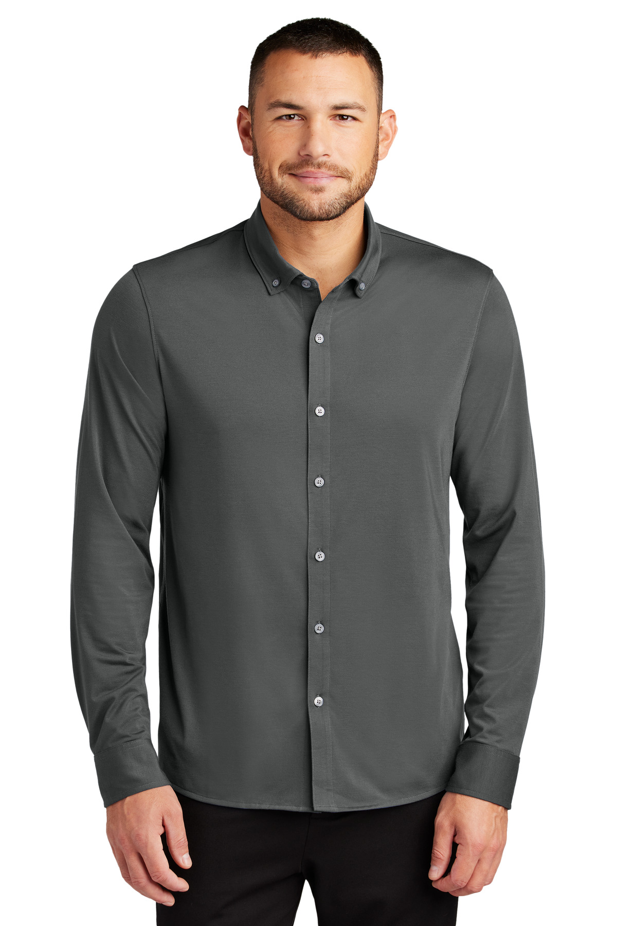 Mercer&#43;Mettle Stretch Jersey Long Sleeve Shirt-Mercer+Mettle