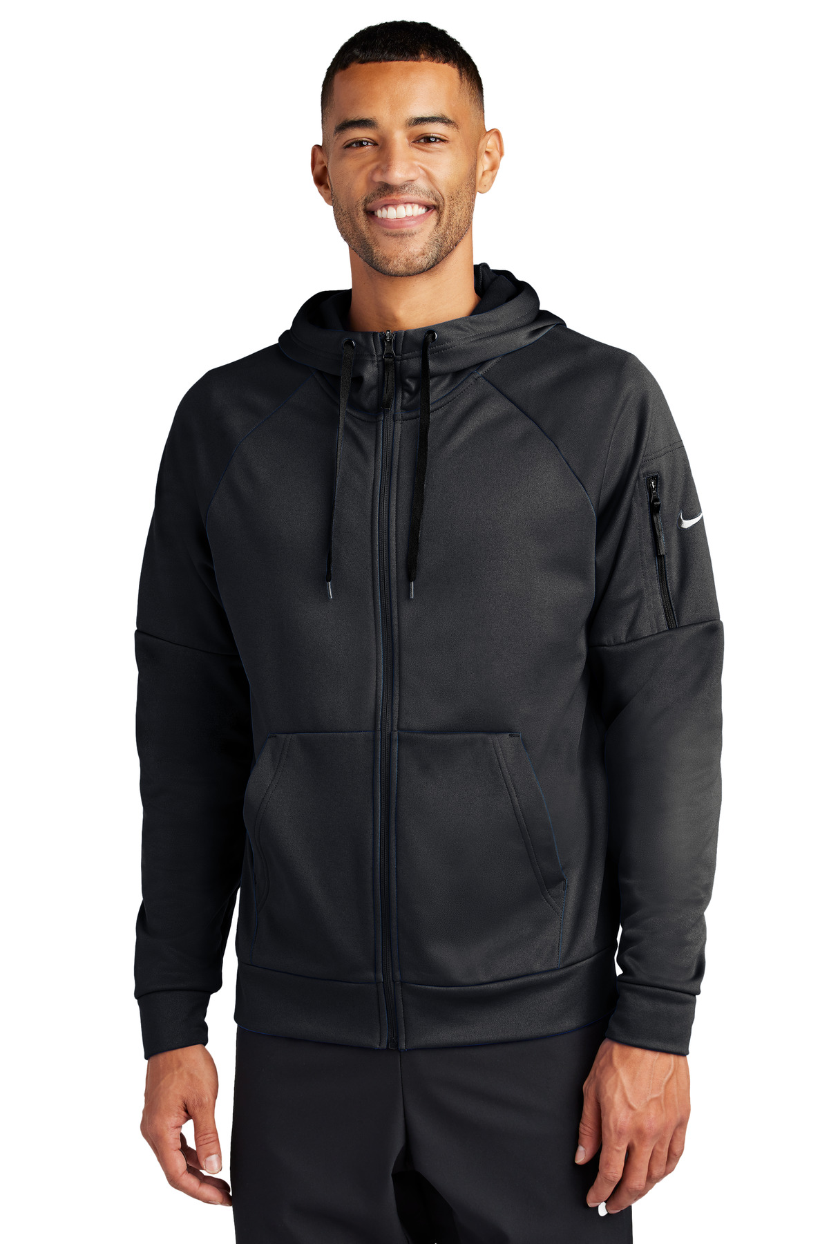 Nike Therma-FIT Pocket Full-Zip Fleece Hoodie NKFD9859 - Front Model
