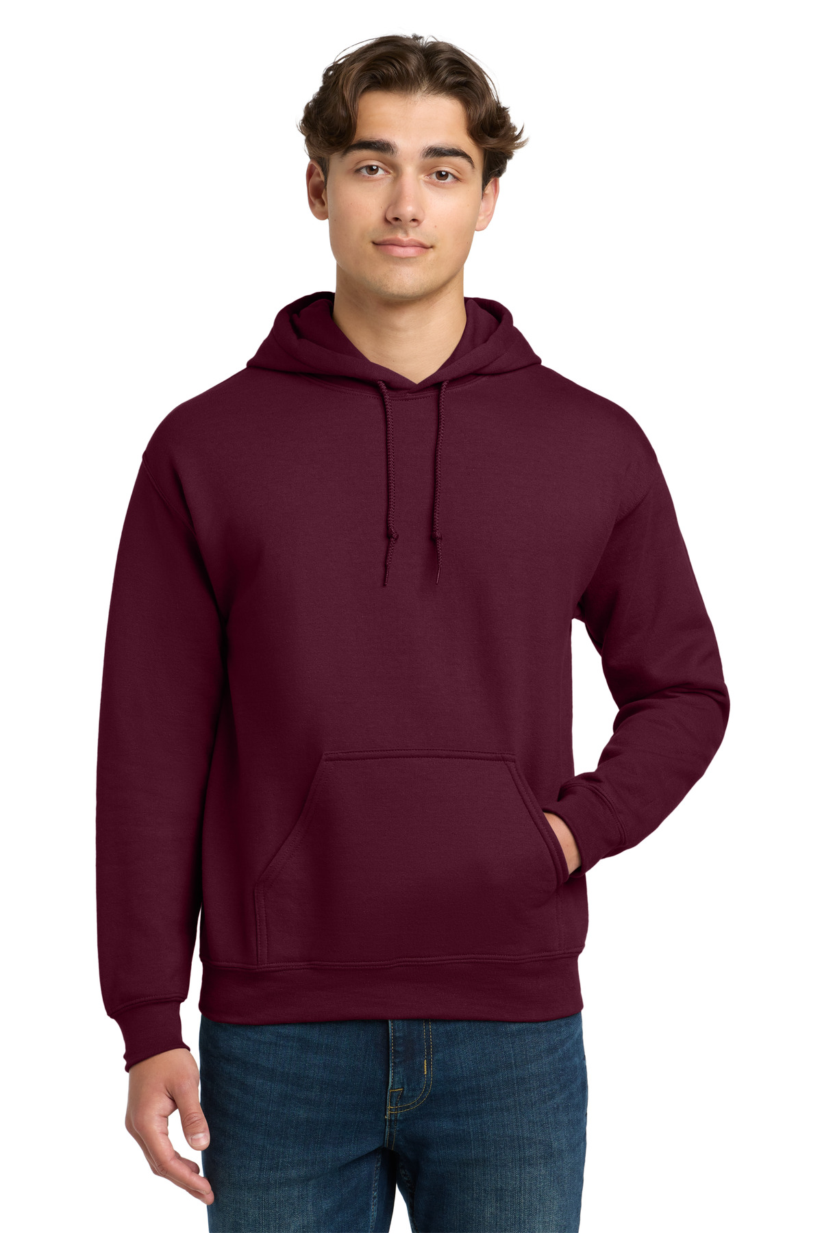 Gildan DISCONTINUED Gildan - DryBlend Pullover Hooded Sweatshirt. 12500 in Maroon