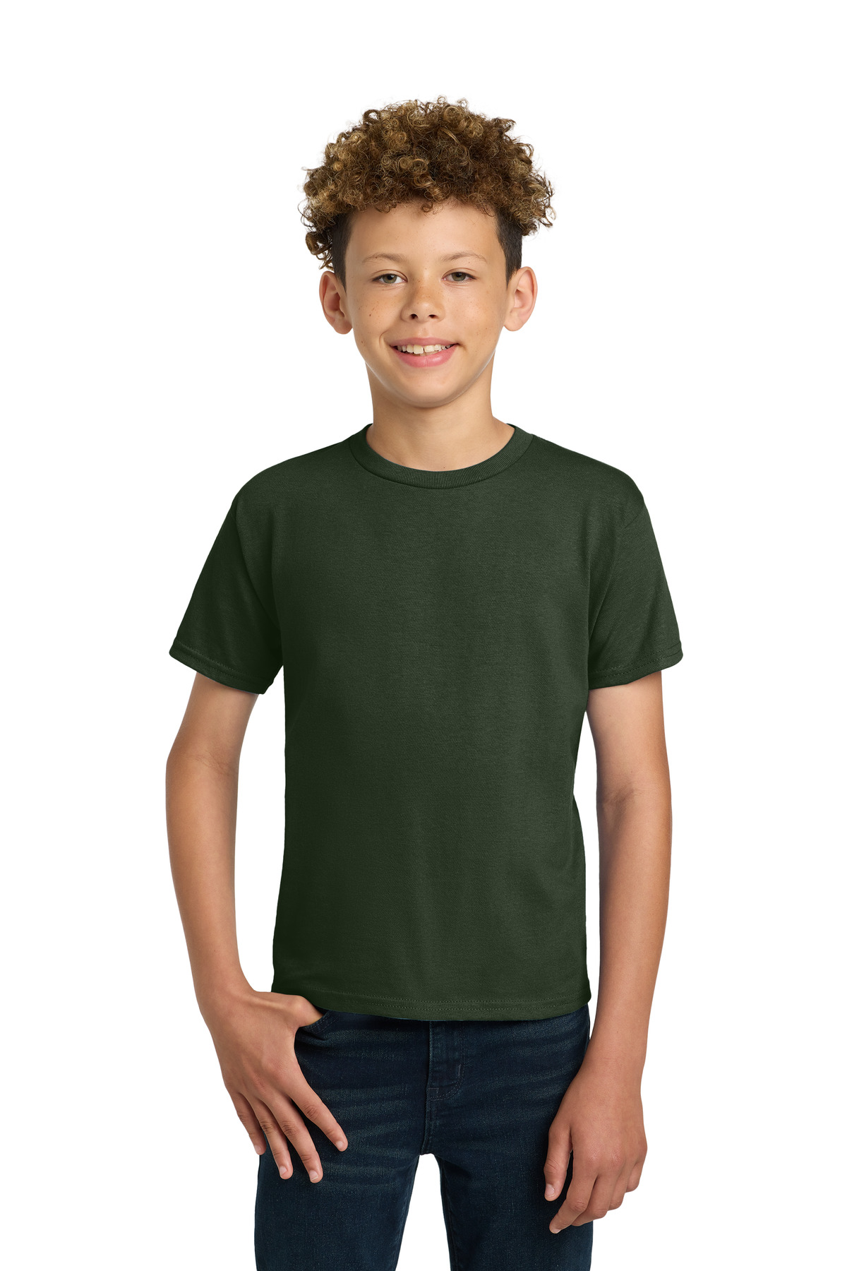Gildan ® - Youth Ultra Cotton ® 100% US Cotton T-Shirt. 2000B - Forest