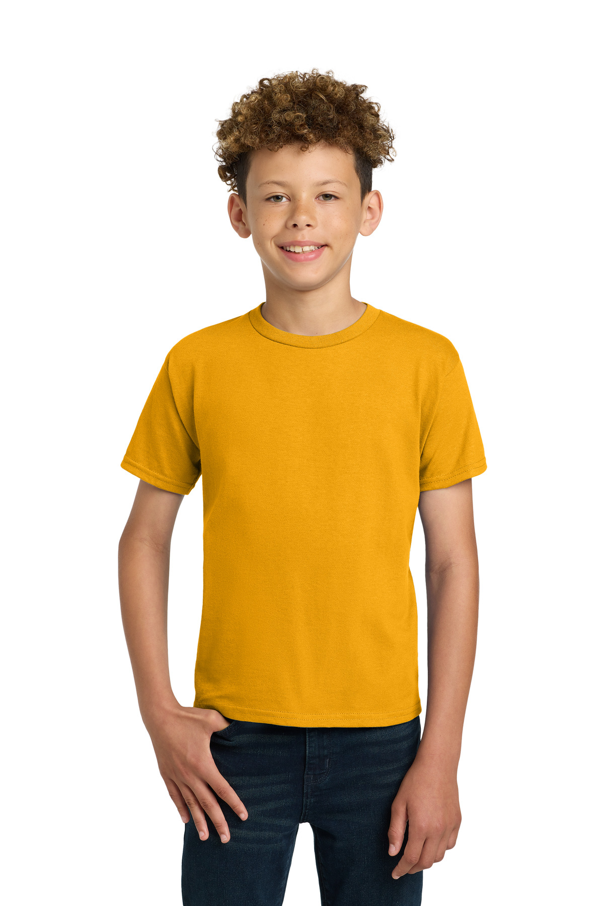 Gildan ® - Youth Ultra Cotton ® 100% US Cotton T-Shirt. 2000B - Gold