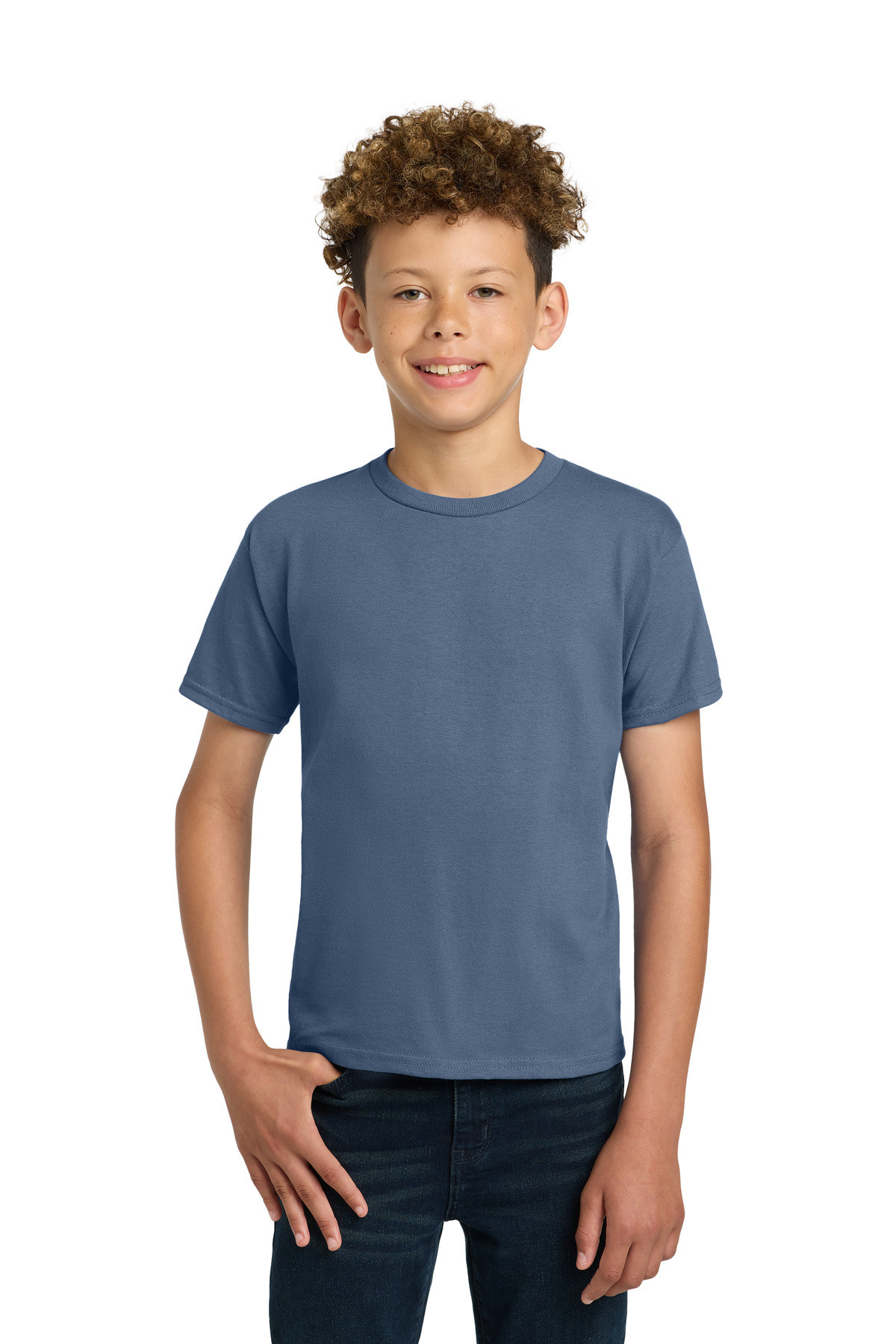 Gildan ® - Youth Ultra Cotton ® 100% US Cotton T-Shirt. 2000B - Indigo Blue