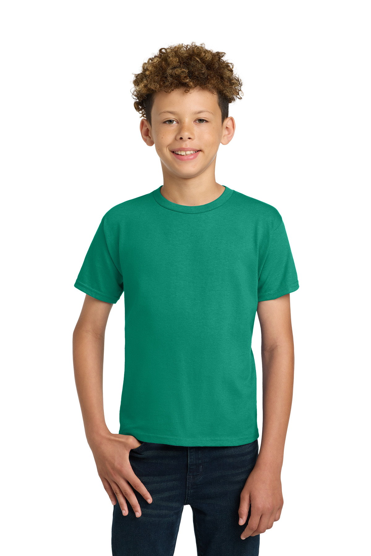 Gildan ® - Youth Ultra Cotton ® 100% US Cotton T-Shirt. 2000B - Kelly Green
