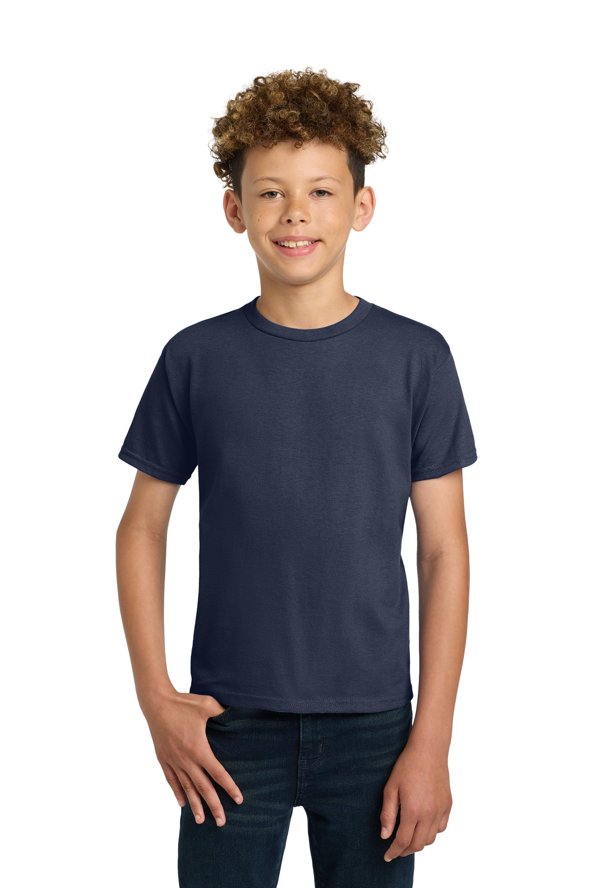Gildan ® - Youth Ultra Cotton ® 100% US Cotton T-Shirt. 2000B - Navy