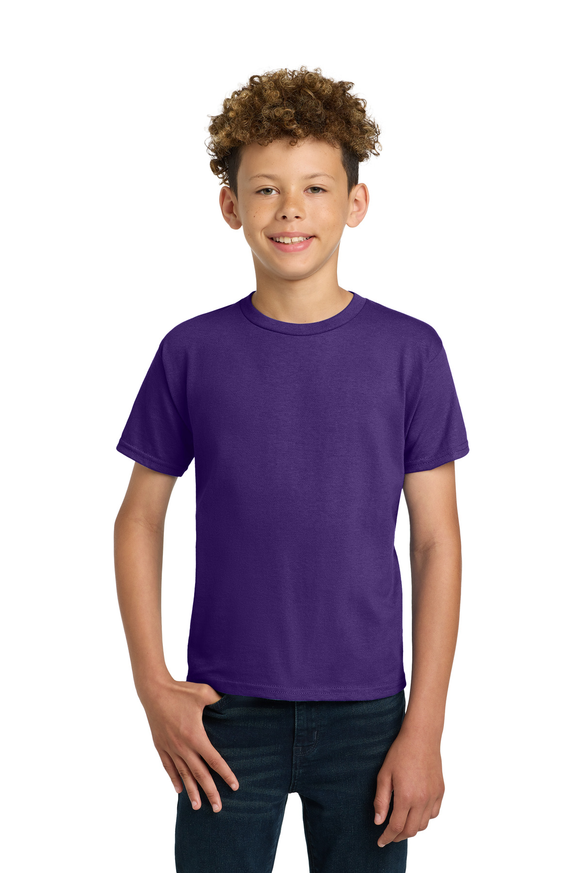 Gildan ® - Youth Ultra Cotton ® 100% US Cotton T-Shirt. 2000B - Purple
