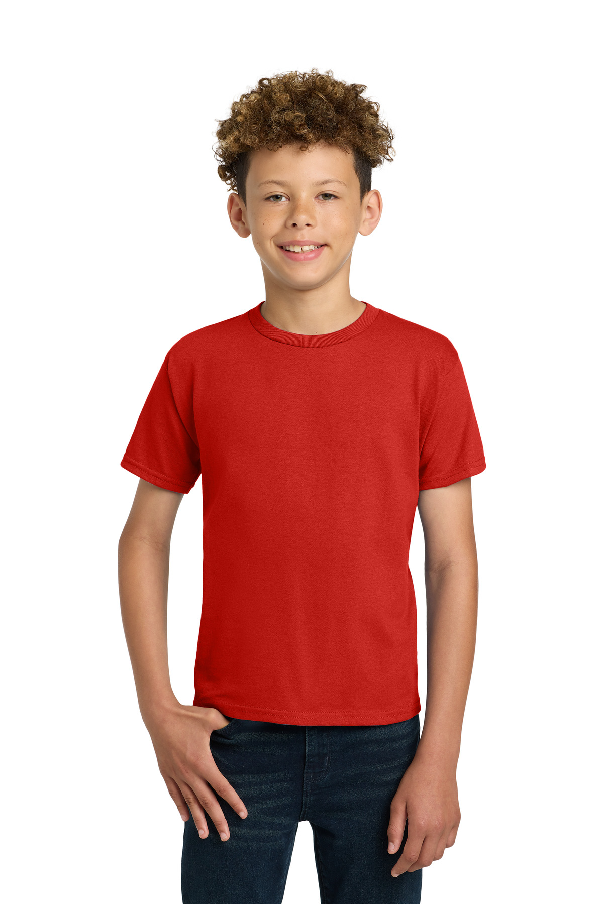 Gildan ® - Youth Ultra Cotton ® 100% US Cotton T-Shirt. 2000B - Red