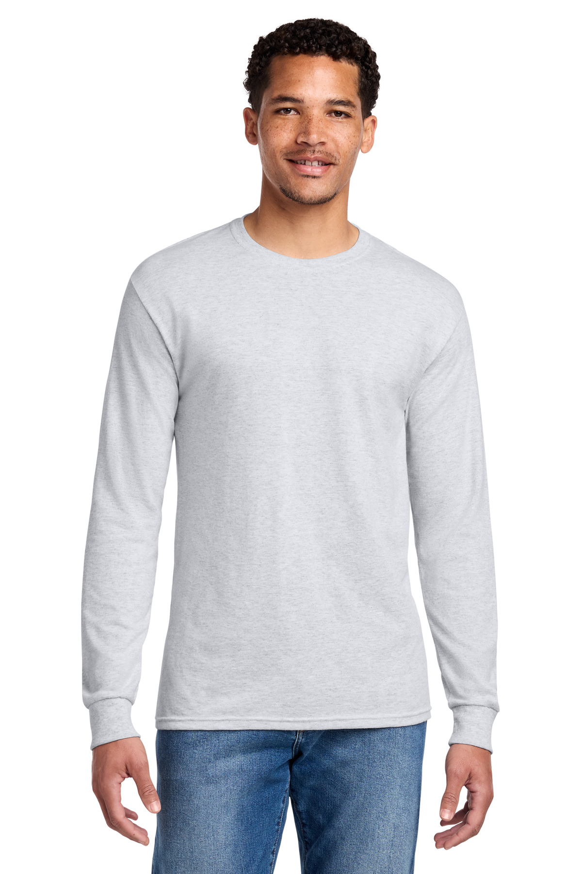 Jerzees ® - Dri-Power ® 50/50 Cotton/Poly Long Sleeve T-Shirt. 29LS - Ash