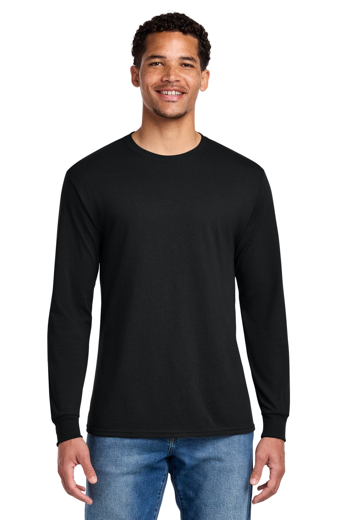 Jerzees ® - Dri-Power ® 50/50 Cotton/Poly Long Sleeve T-Shirt. 29LS - Black