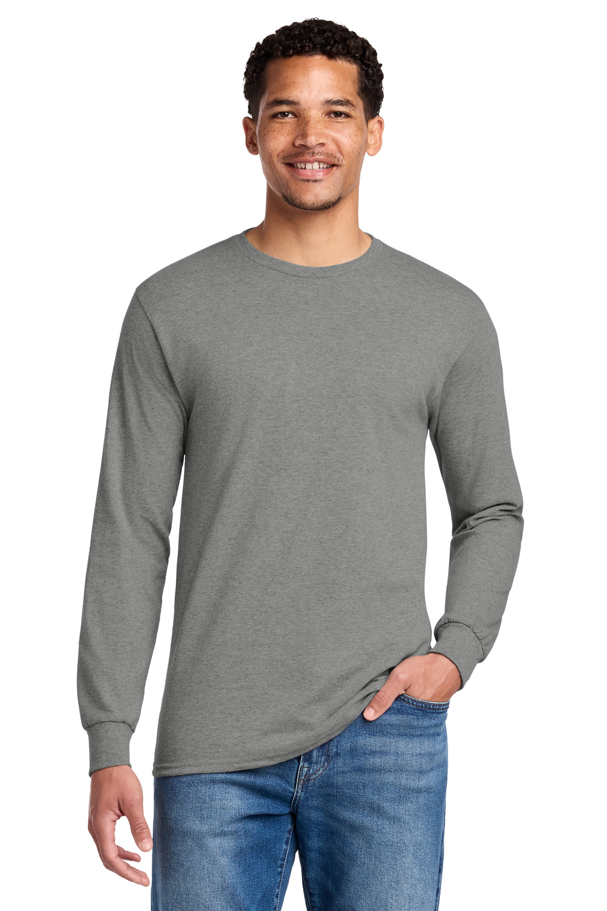 Jerzees ® - Dri-Power ® 50/50 Cotton/Poly Long Sleeve T-Shirt. 29LS - Oxford
