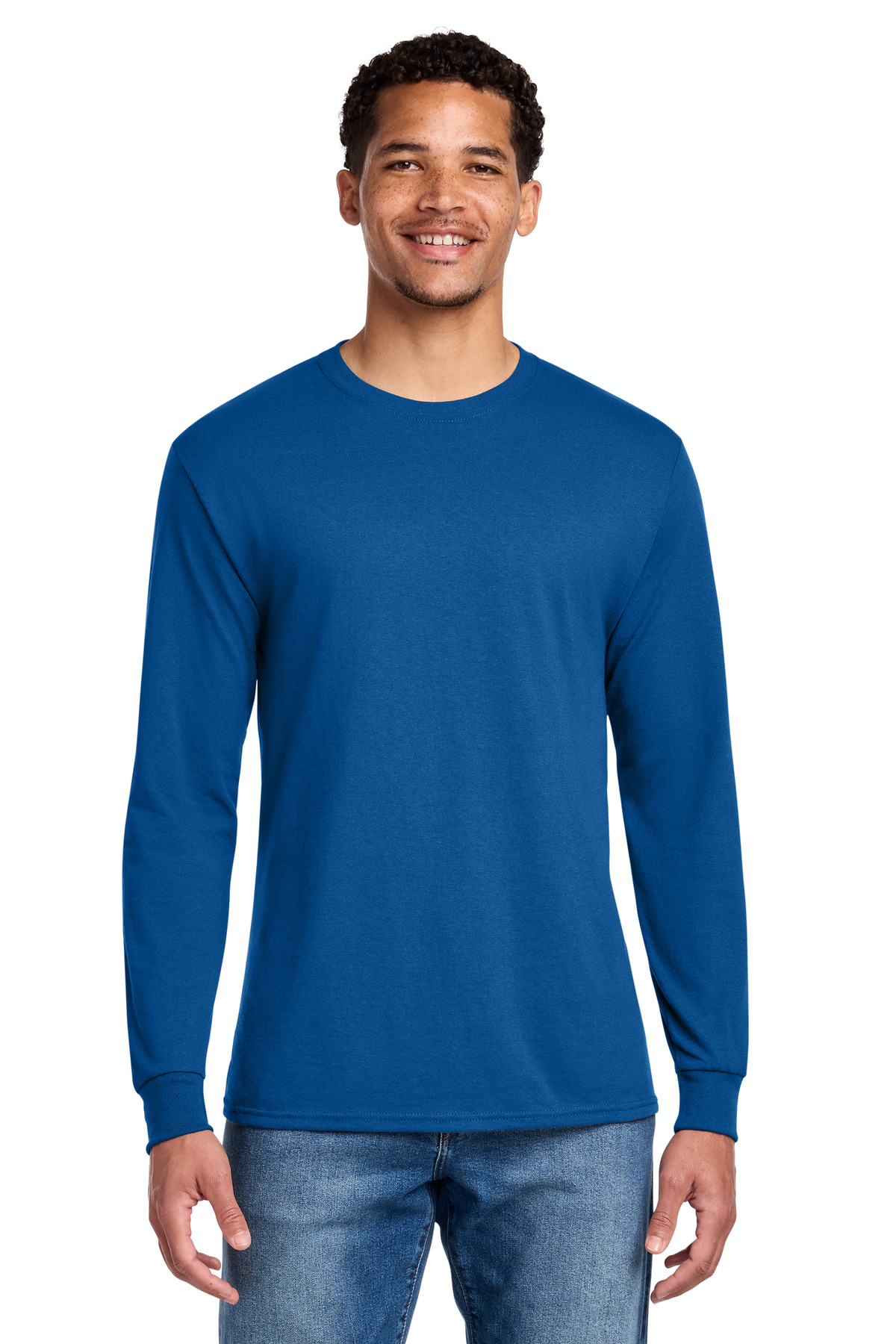Jerzees ® - Dri-Power ® 50/50 Cotton/Poly Long Sleeve T-Shirt. 29LS - Royal