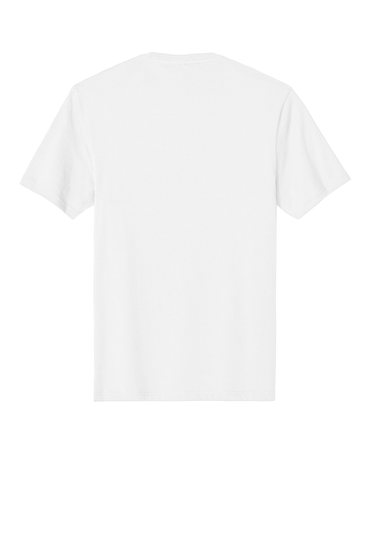 District Perfect Weight Tee. DT104 in Bright White — Back