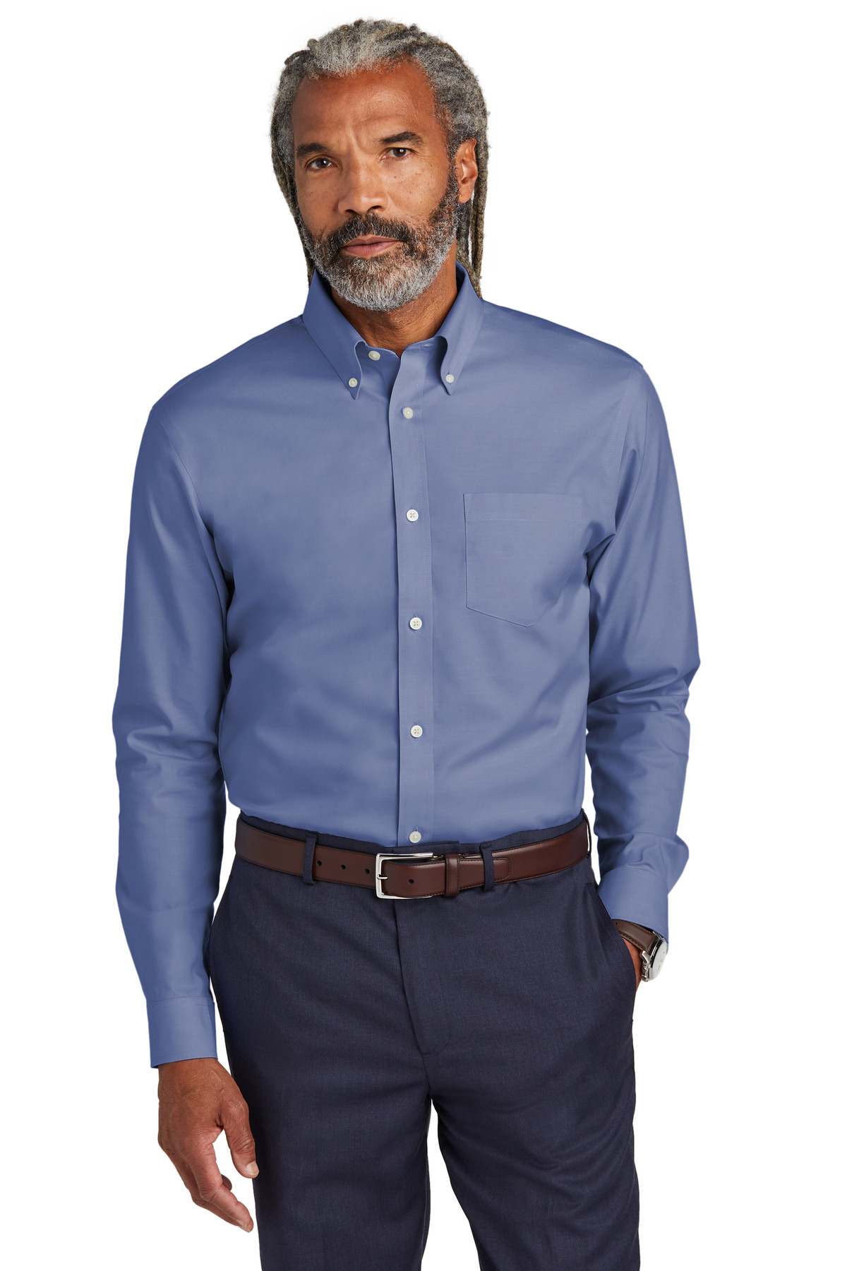 Brooks Brothers Tall Wrinkle-Free Stretch Pinpoint Shirt-Brooks Brothers