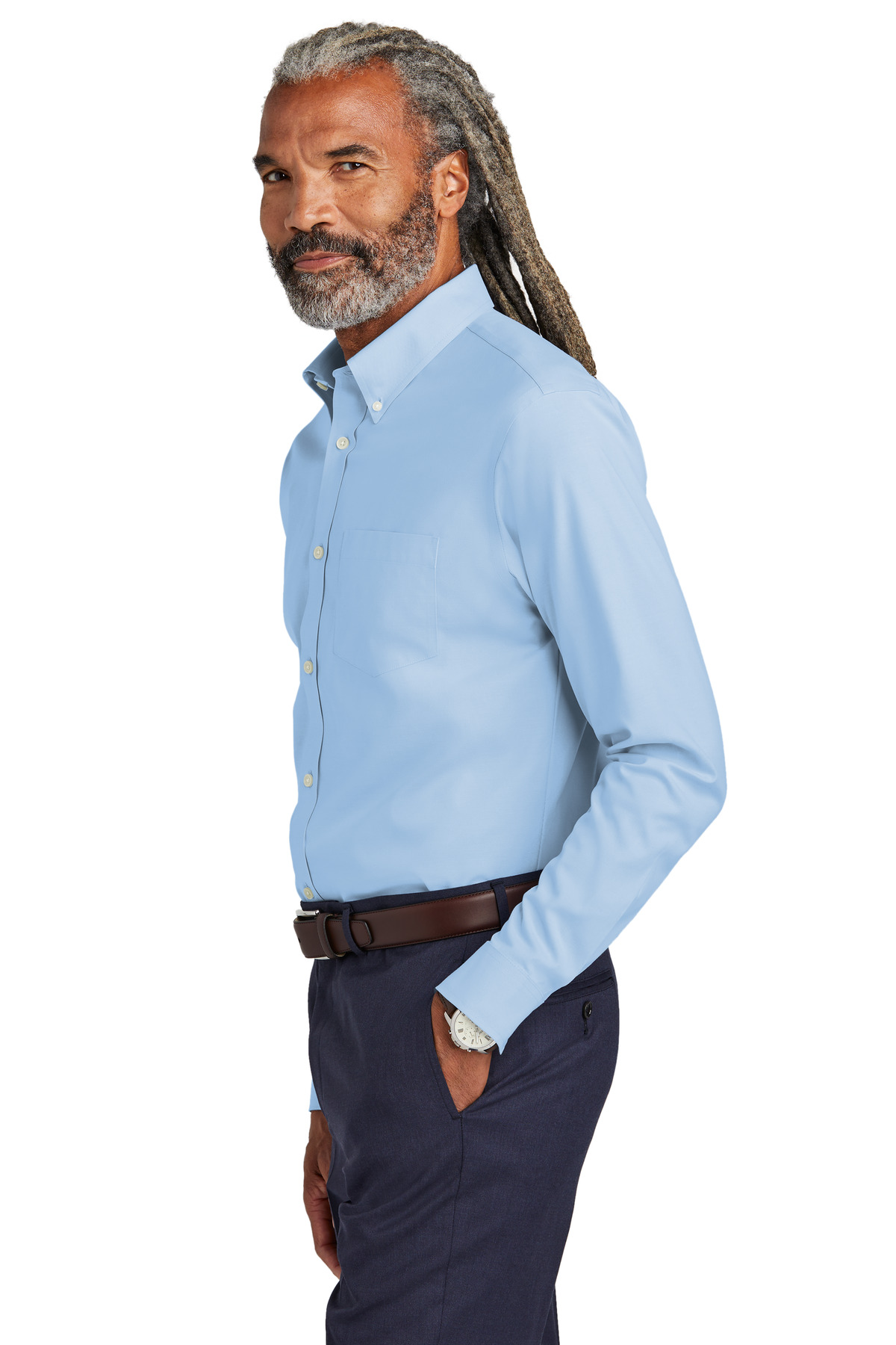 Brooks Brothers Tall Wrinkle-Free Stretch Pinpoint Shirt TBB18000