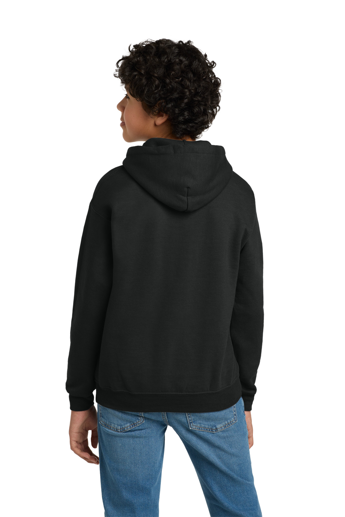 Gildan - Youth Heavy Blend Hooded Sweatshirt. back view