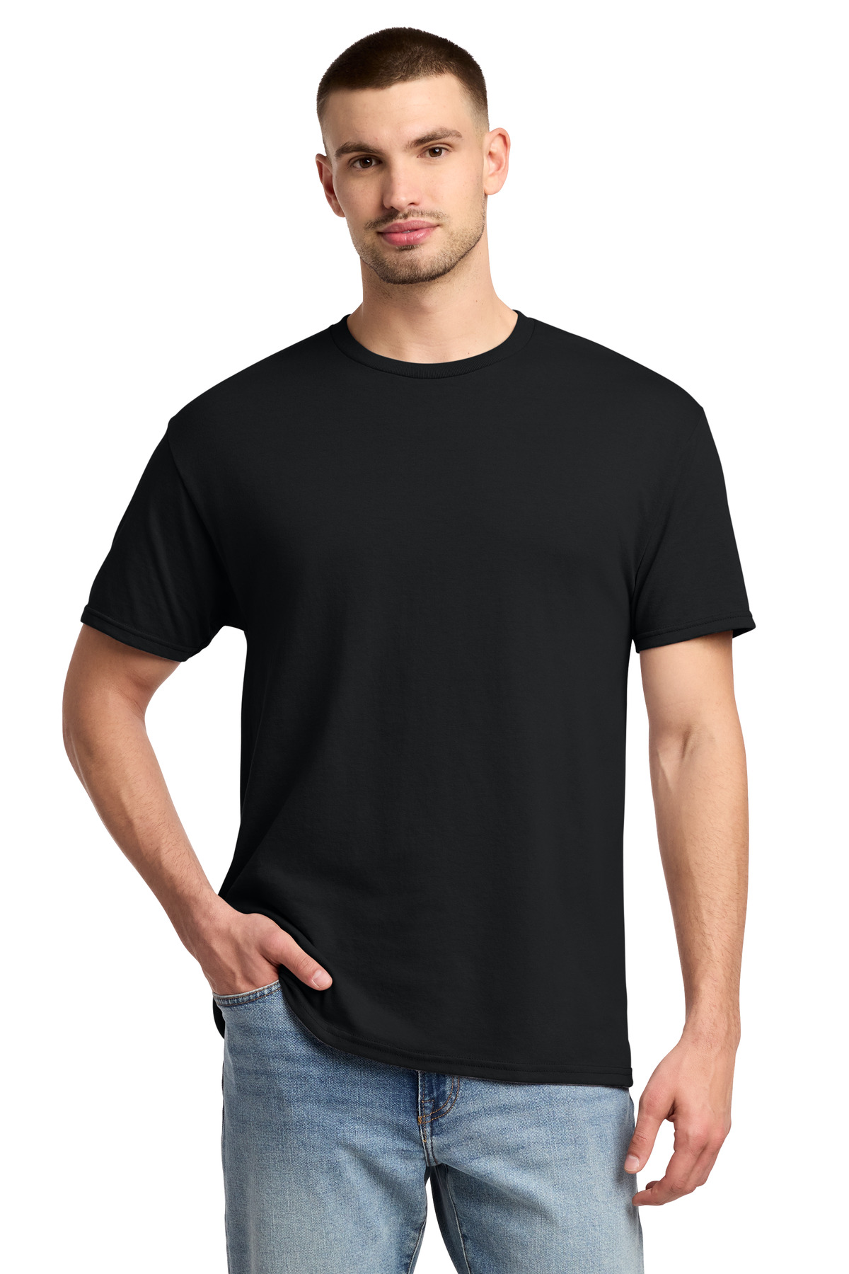 Jerzees ® - Dri-Power ® 50/50 Cotton/Poly T-Shirt. 29M - Black
