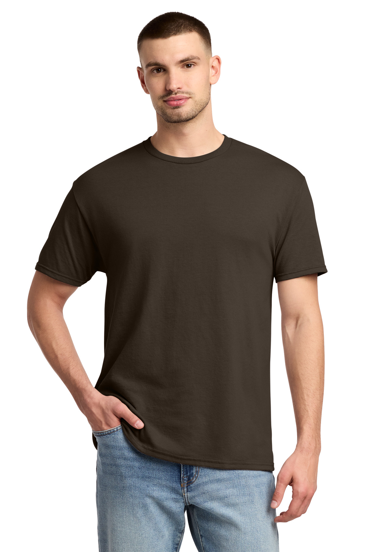 Jerzees ® - Dri-Power ® 50/50 Cotton/Poly T-Shirt. 29M - Chocolate