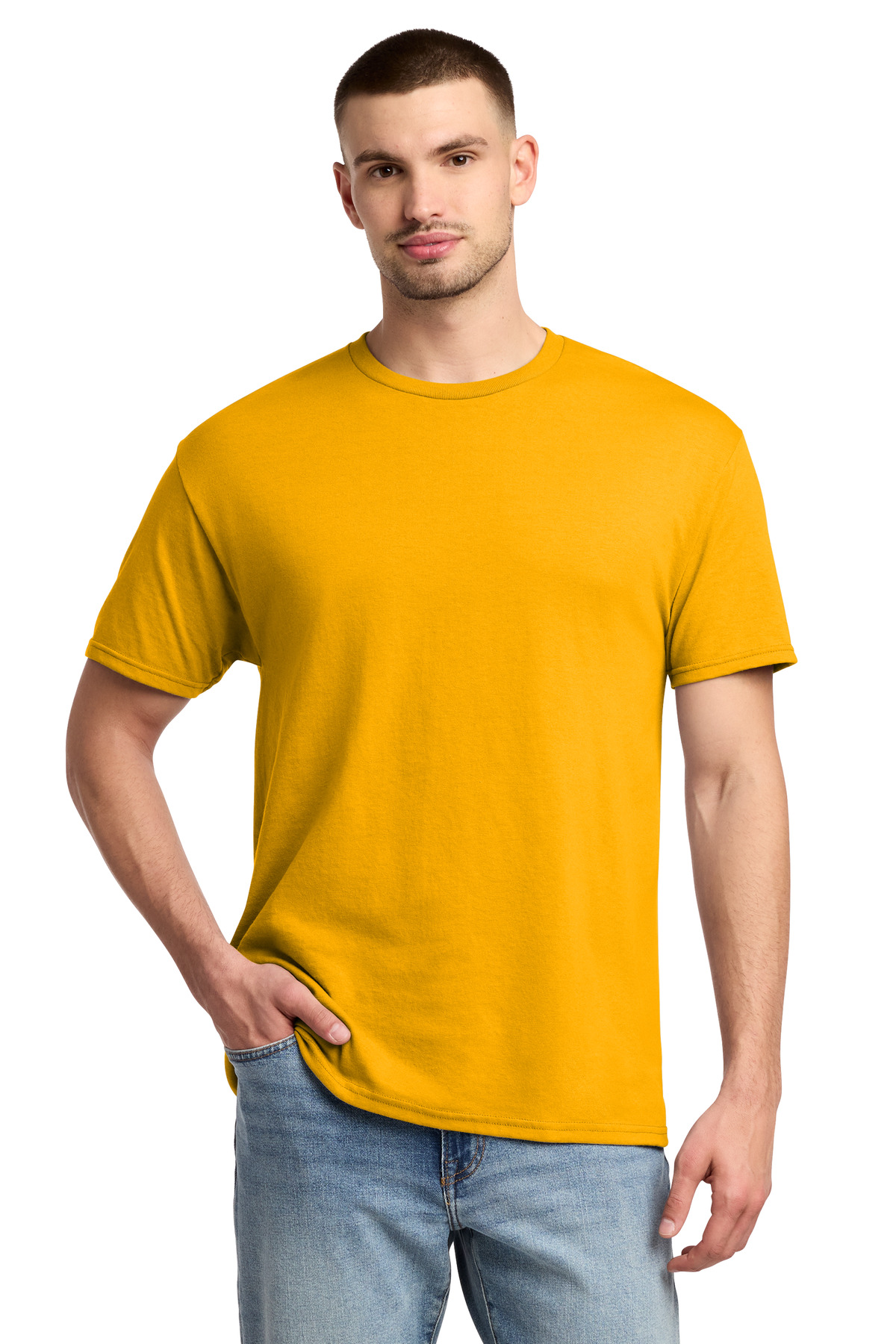 Jerzees ® - Dri-Power ® 50/50 Cotton/Poly T-Shirt. 29M - Gold