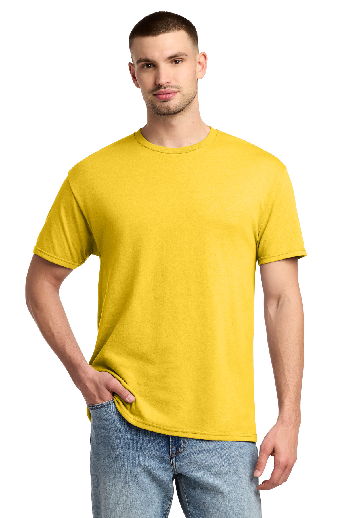 Jerzees ® - Dri-Power ® 50/50 Cotton/Poly T-Shirt. 29M - Island Yellow