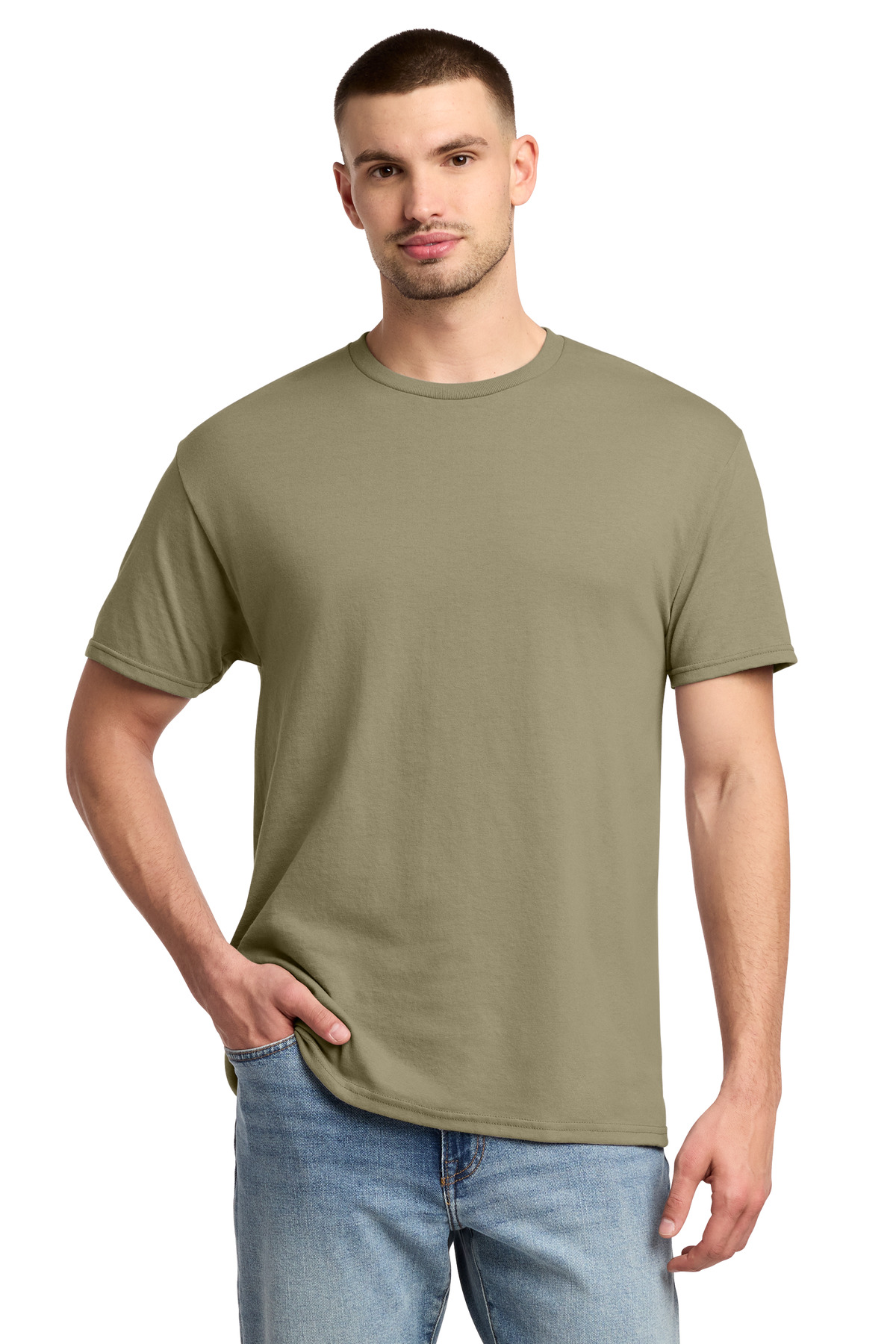 Jerzees ® - Dri-Power ® 50/50 Cotton/Poly T-Shirt. 29M - Khaki