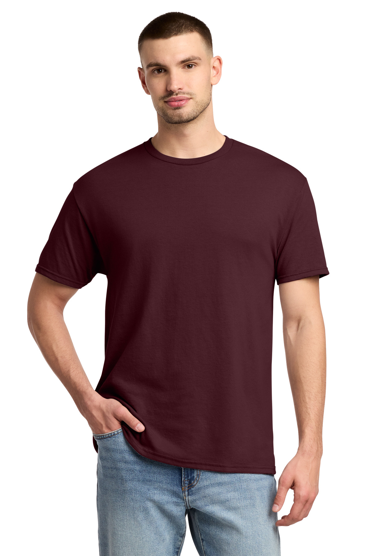 Jerzees ® - Dri-Power ® 50/50 Cotton/Poly T-Shirt. 29M - Maroon