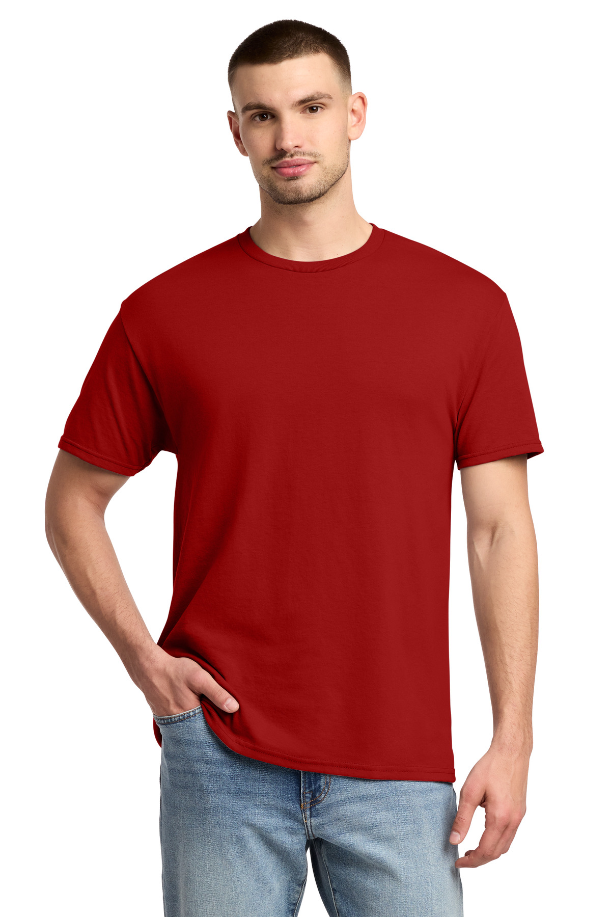 Jerzees ® - Dri-Power ® 50/50 Cotton/Poly T-Shirt. 29M - True Red
