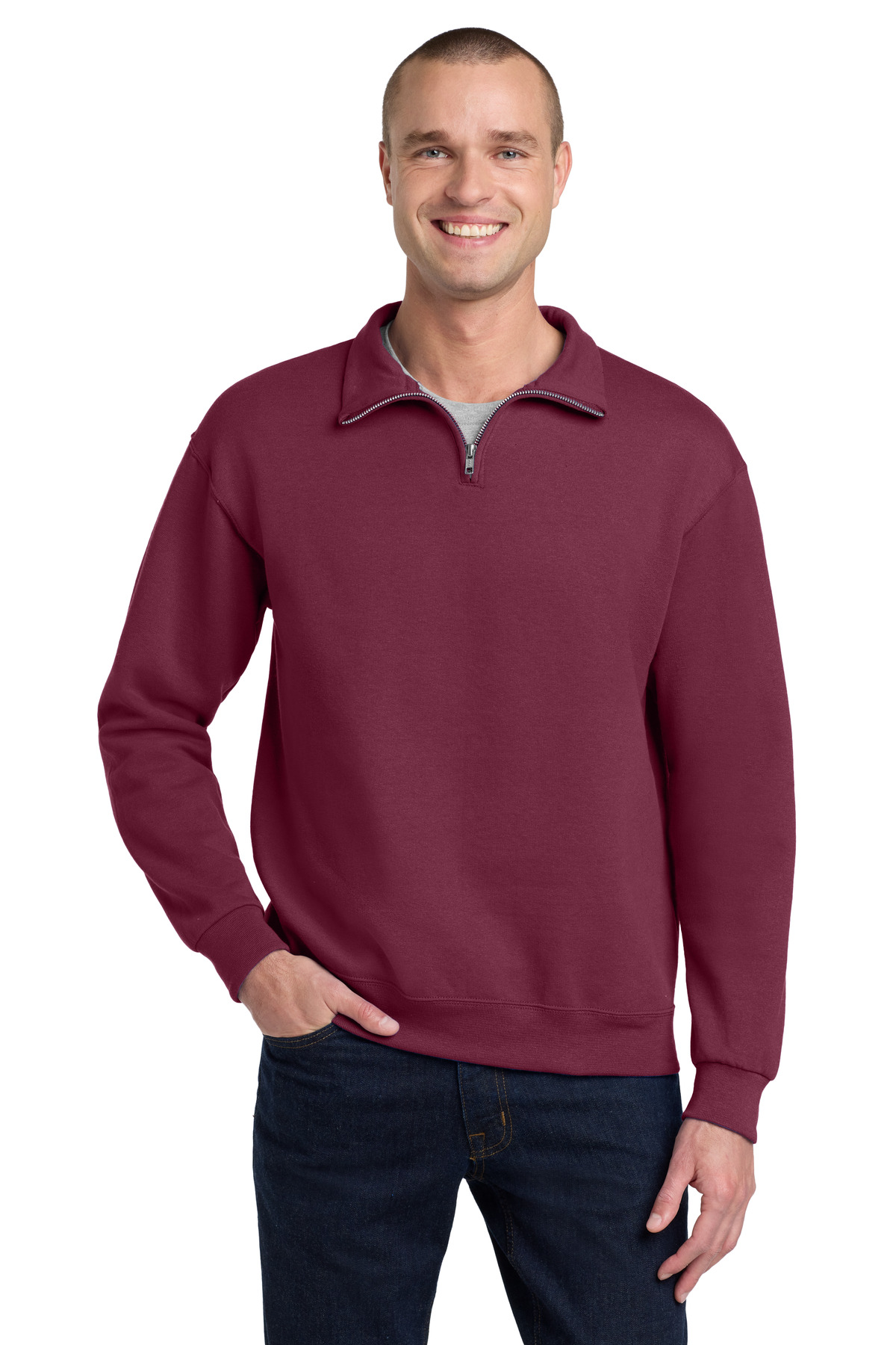 Jerzees - NuBlend 1/4-Zip Cadet Collar Sweatshirt. 995M